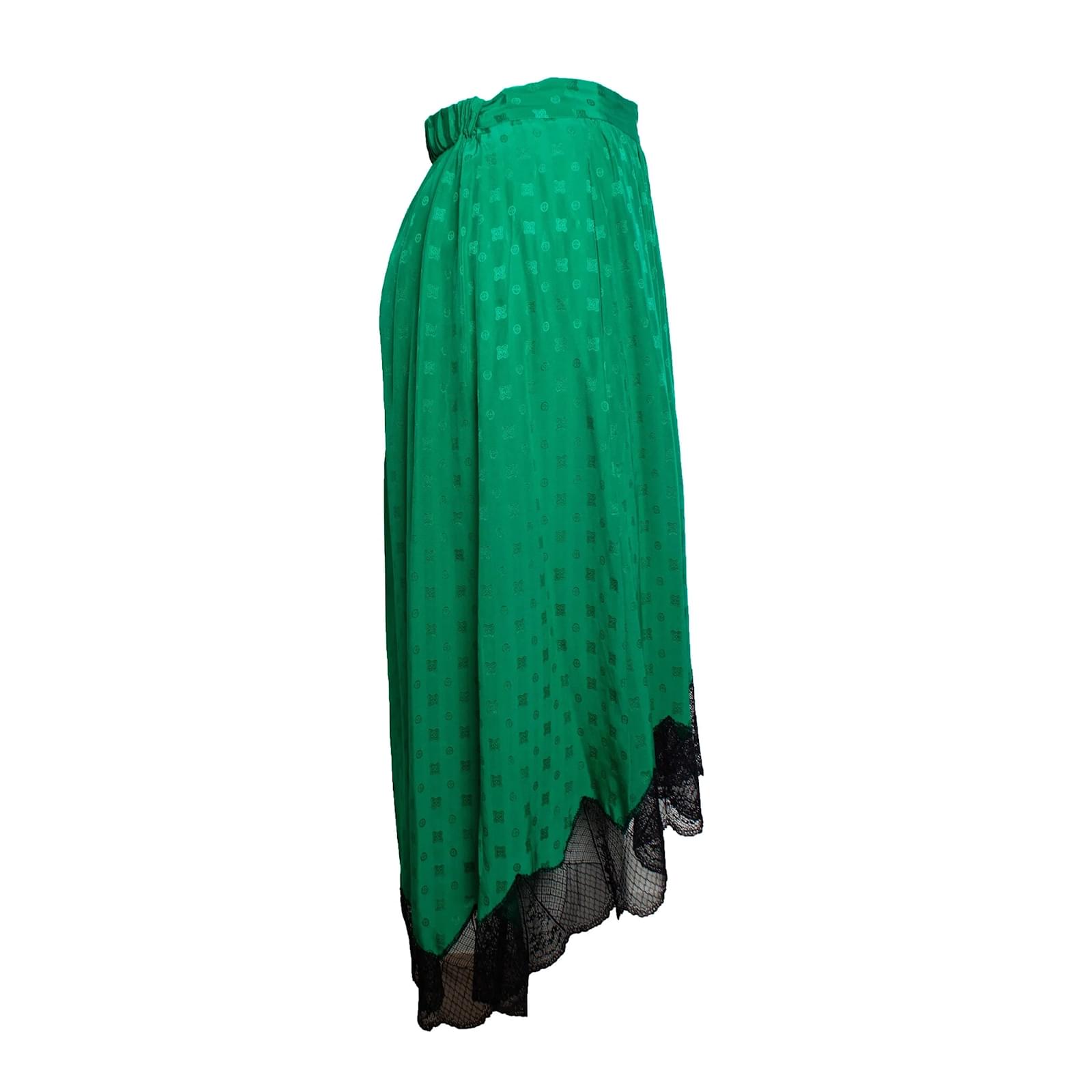 Jupe Plissée English Factory Vert – Taille L, Deux Poches, Zippée, Neuve Avec étiquette