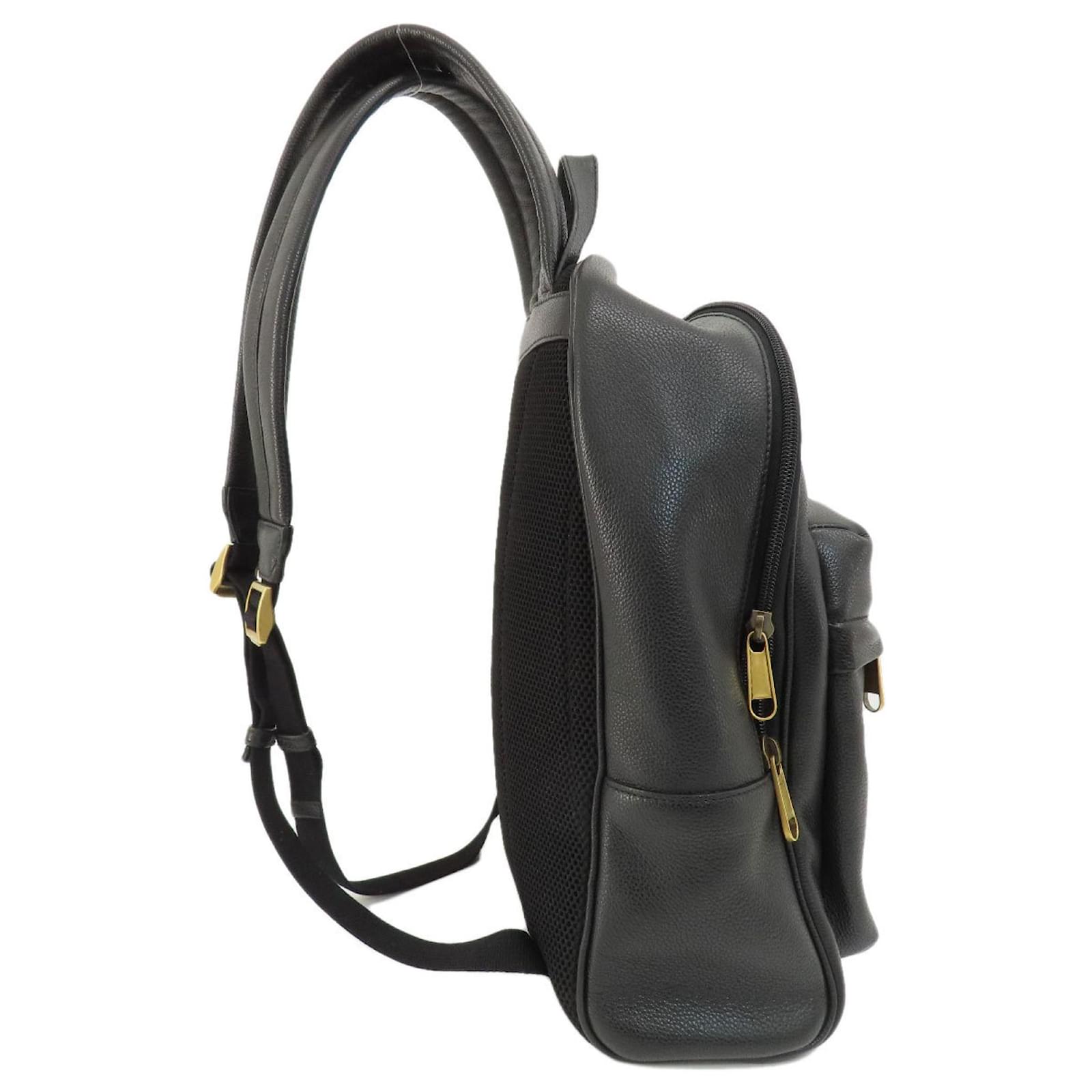 Gucci 547834 Printed Backpack in Calf Leather Black ref.1503285