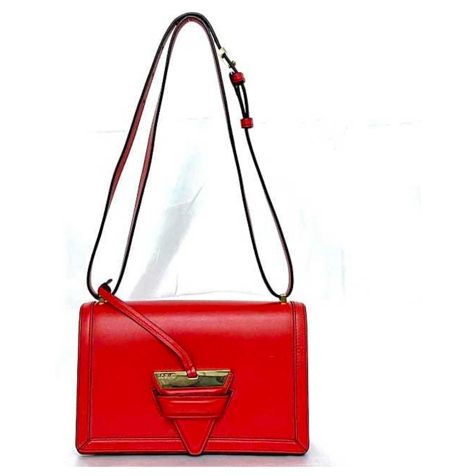 Loewe Shoulder Bag Barcelona Red Leather ref.1503336 - Joli
