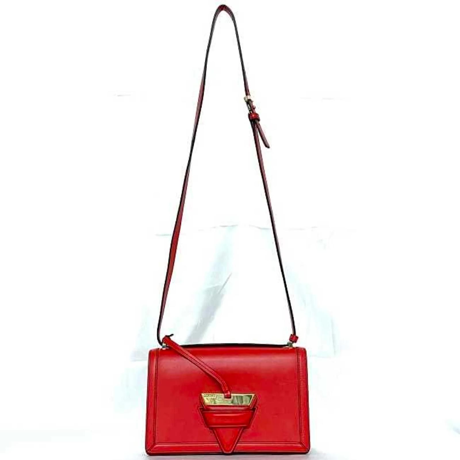 Loewe Shoulder Bag Barcelona Red Leather ref.1503336 - Joli