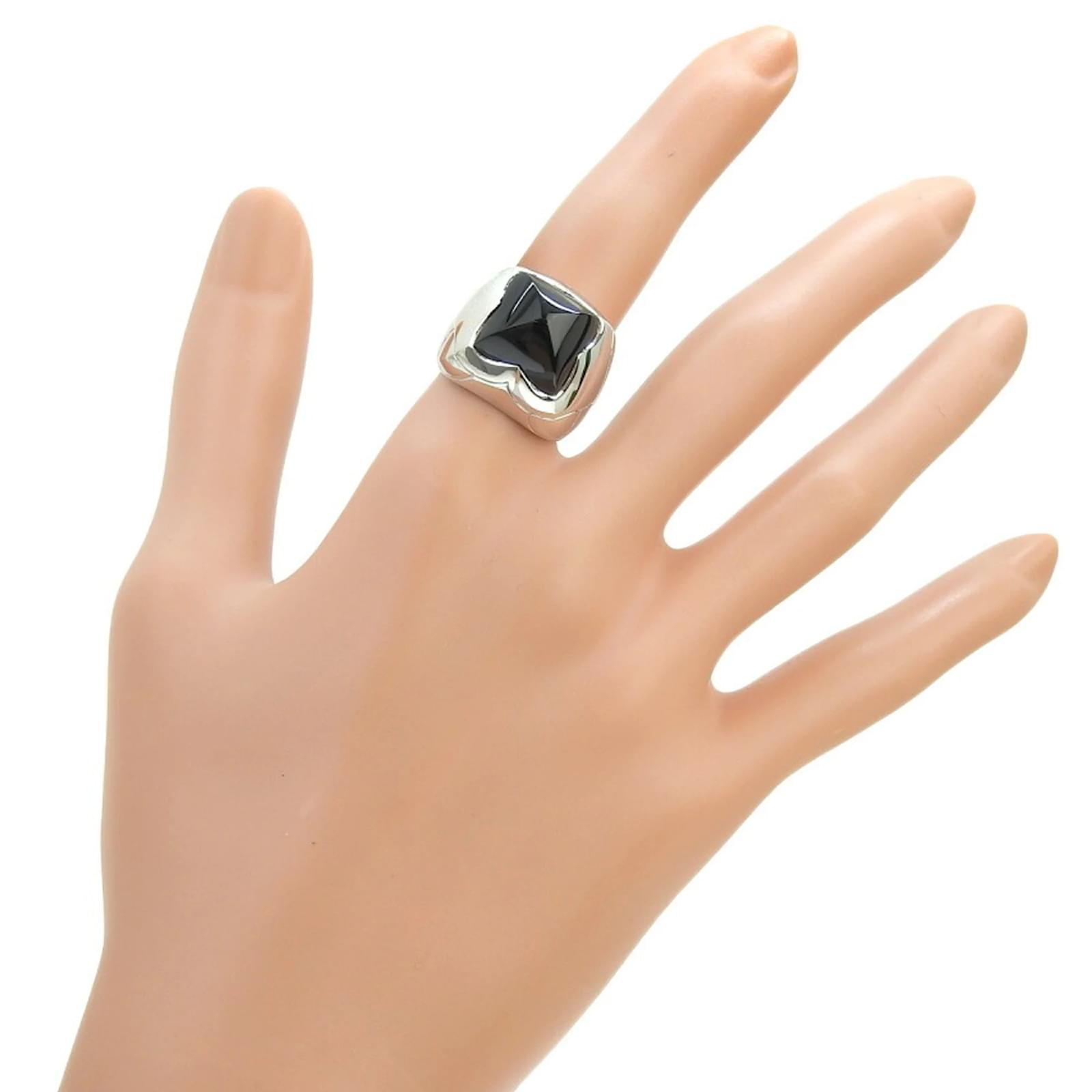 Pyramid Ring Bulgari Ring Onyx Bulgari Bvlgari Pyramid Deonyx Ring