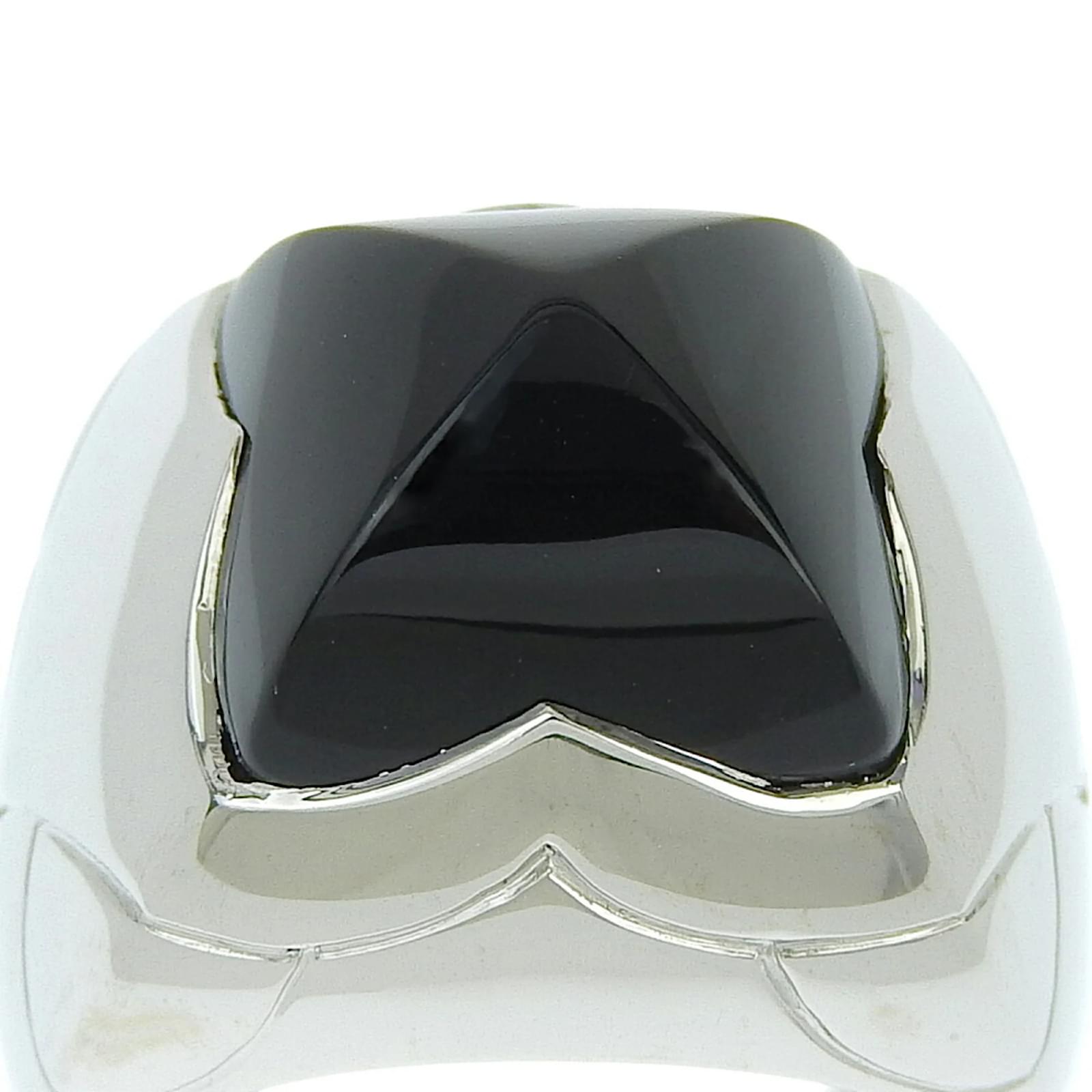 Bulgari Bvlgari Pyramid Deonyx Ring White gold Joli