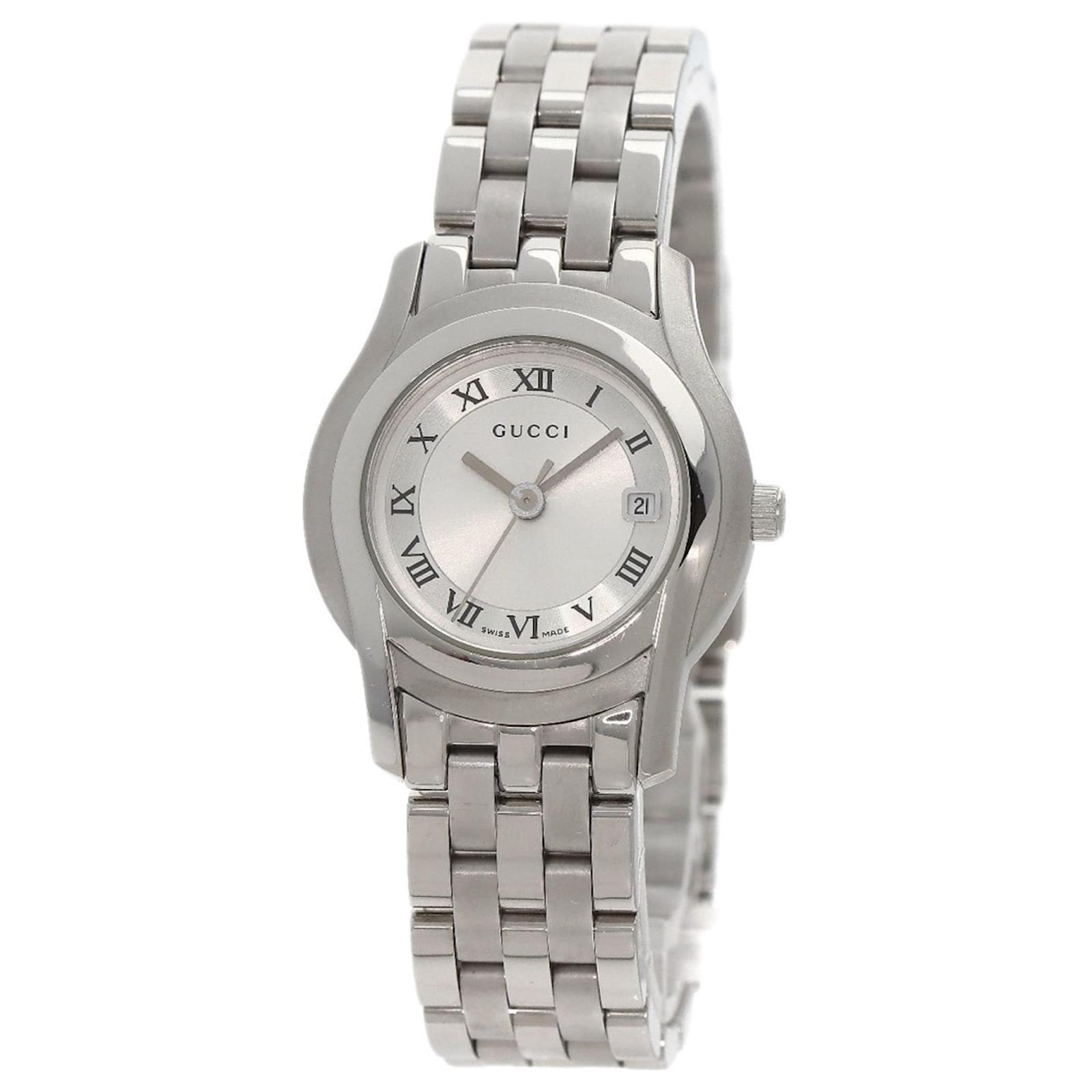Gucci 5500L Stainless Steel Ladies Wristwatch ref.1504435 - Joli