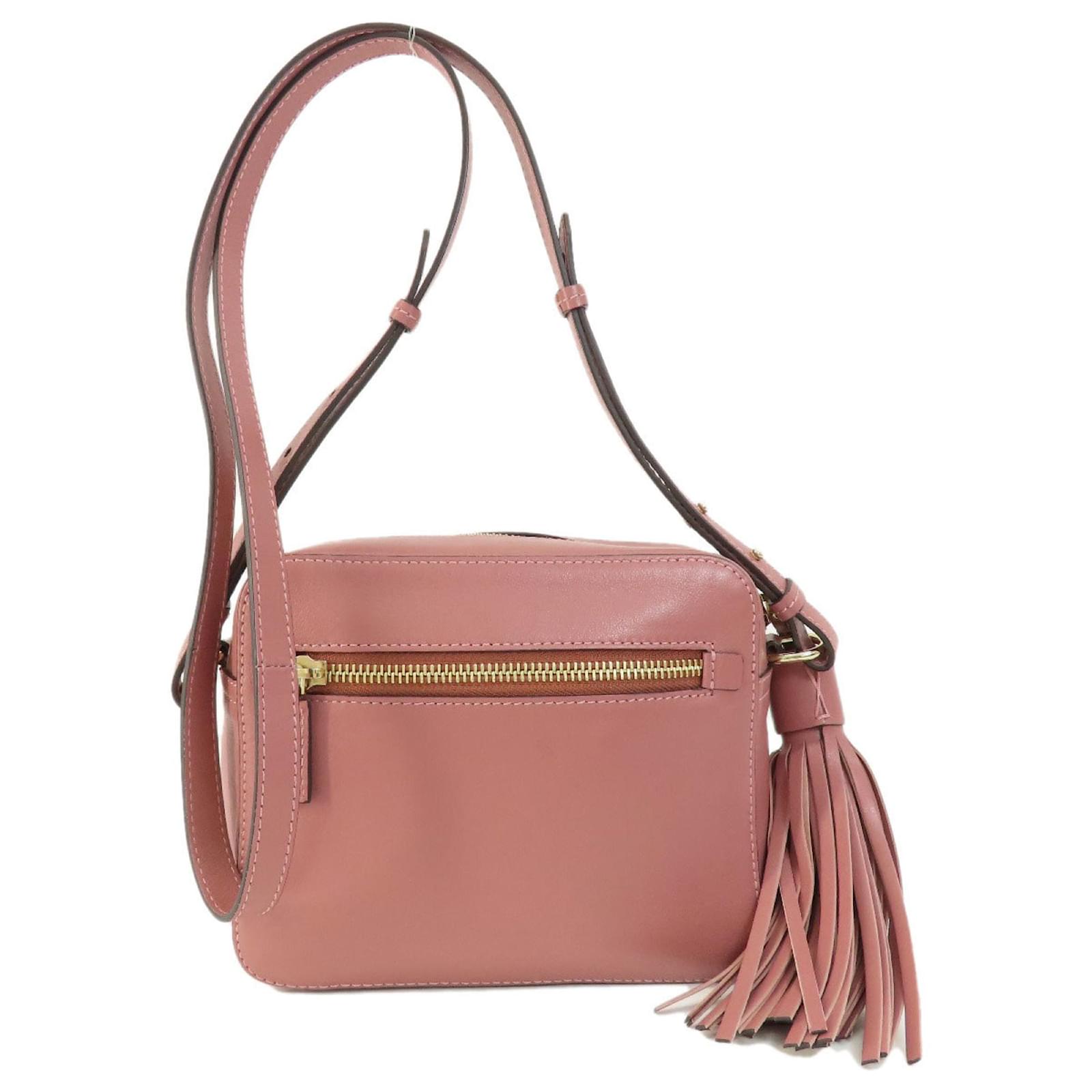 ANYA HINDMARCH ピンク ショルダーバッグ Anya Hindmarch Pink Leather Chain Shoulder Bag ○ Labellov ○ Buy