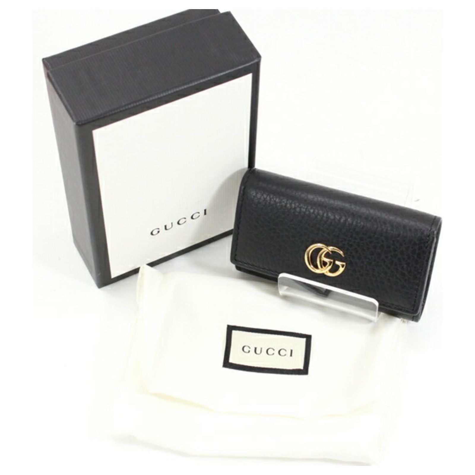 Gucci GG Marmont Leather Keycase Black ref.1505028 - Joli Closet