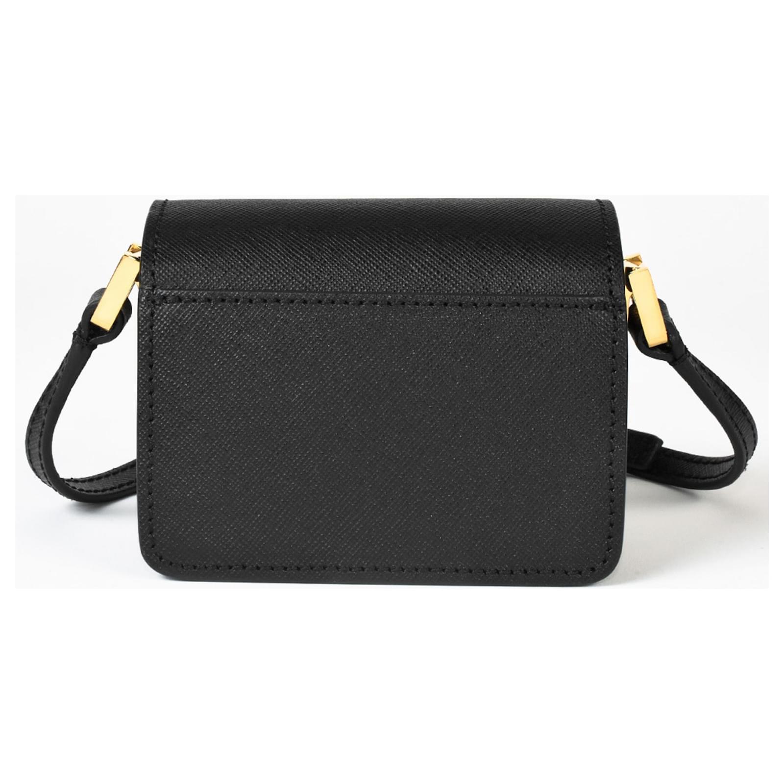 Marni Trunk Bag Nano Shoulder Trunk Black Leather ref