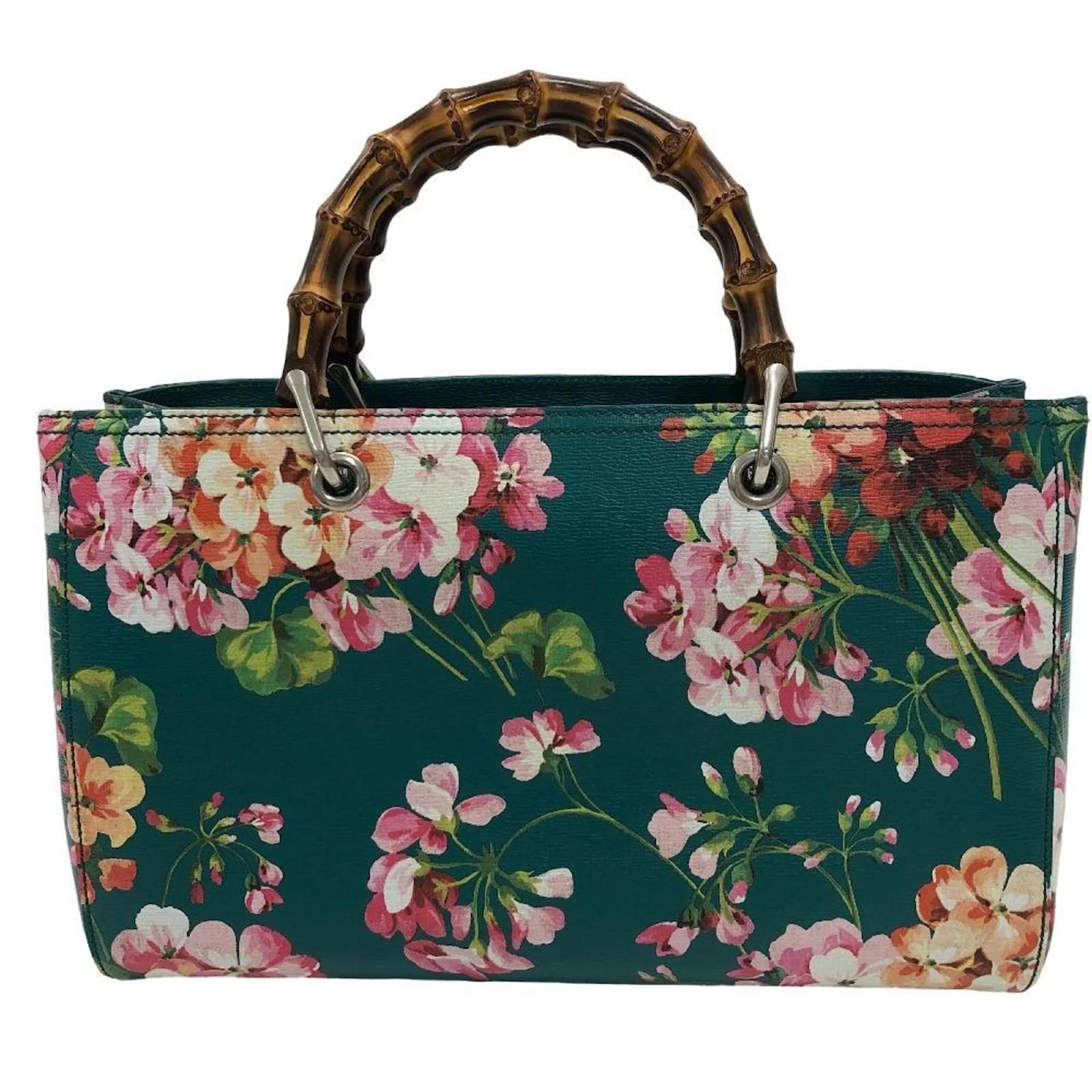 GUCCI Flower bambooサンダル Gucci Flora Print Bamboo Wedge Sandal – Recess