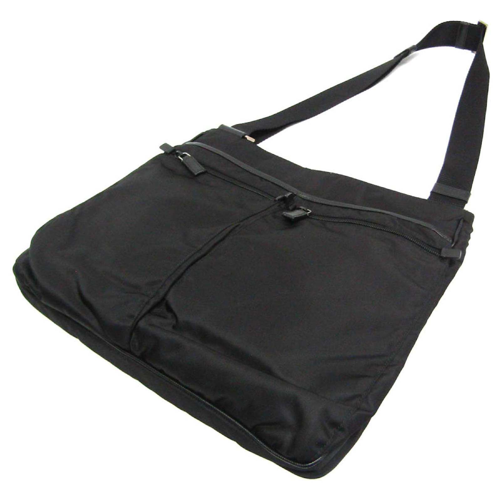 PRADA 2way nylon helmet bag black