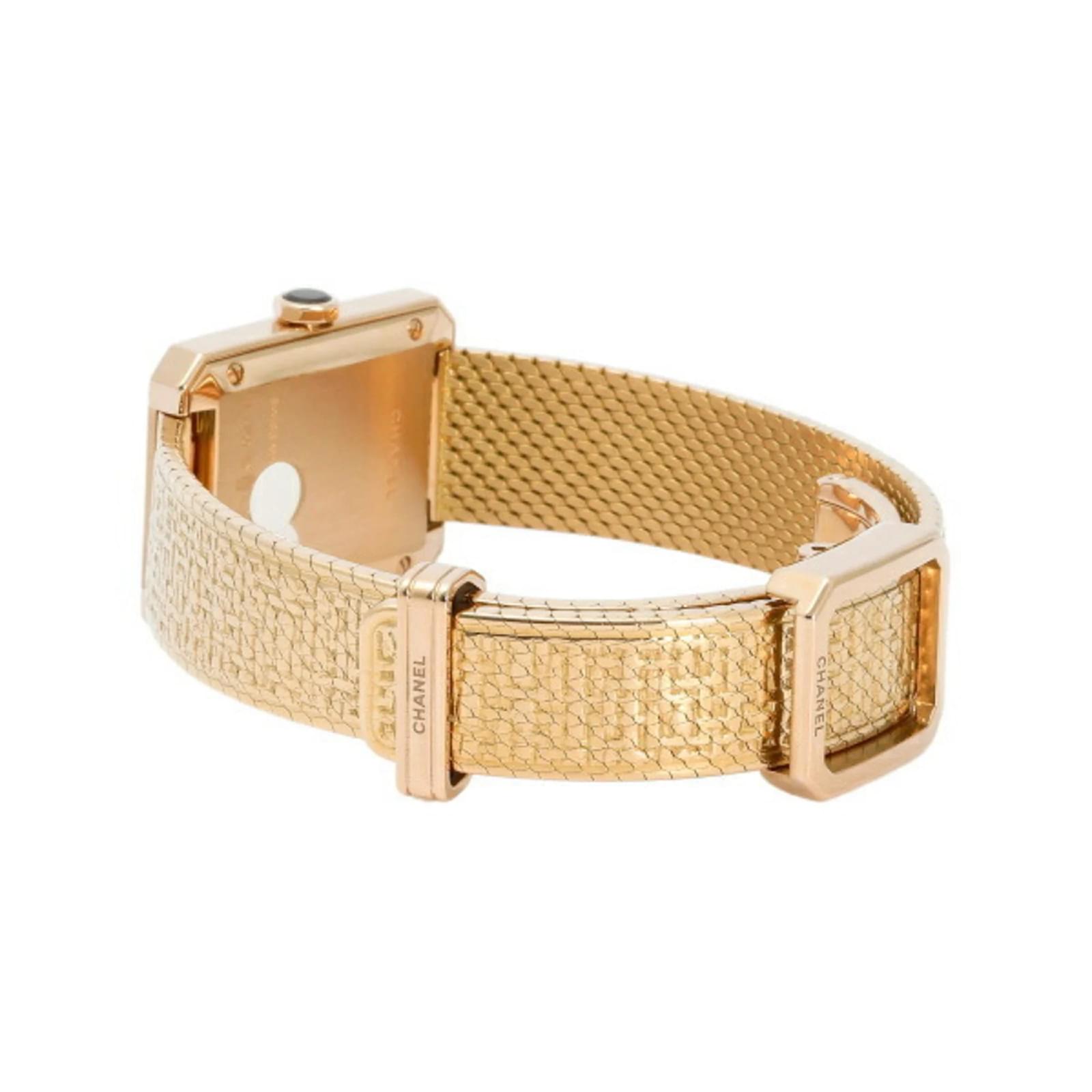 Chanel Boyfriend Tweed H4881 Opal White Dial Watch