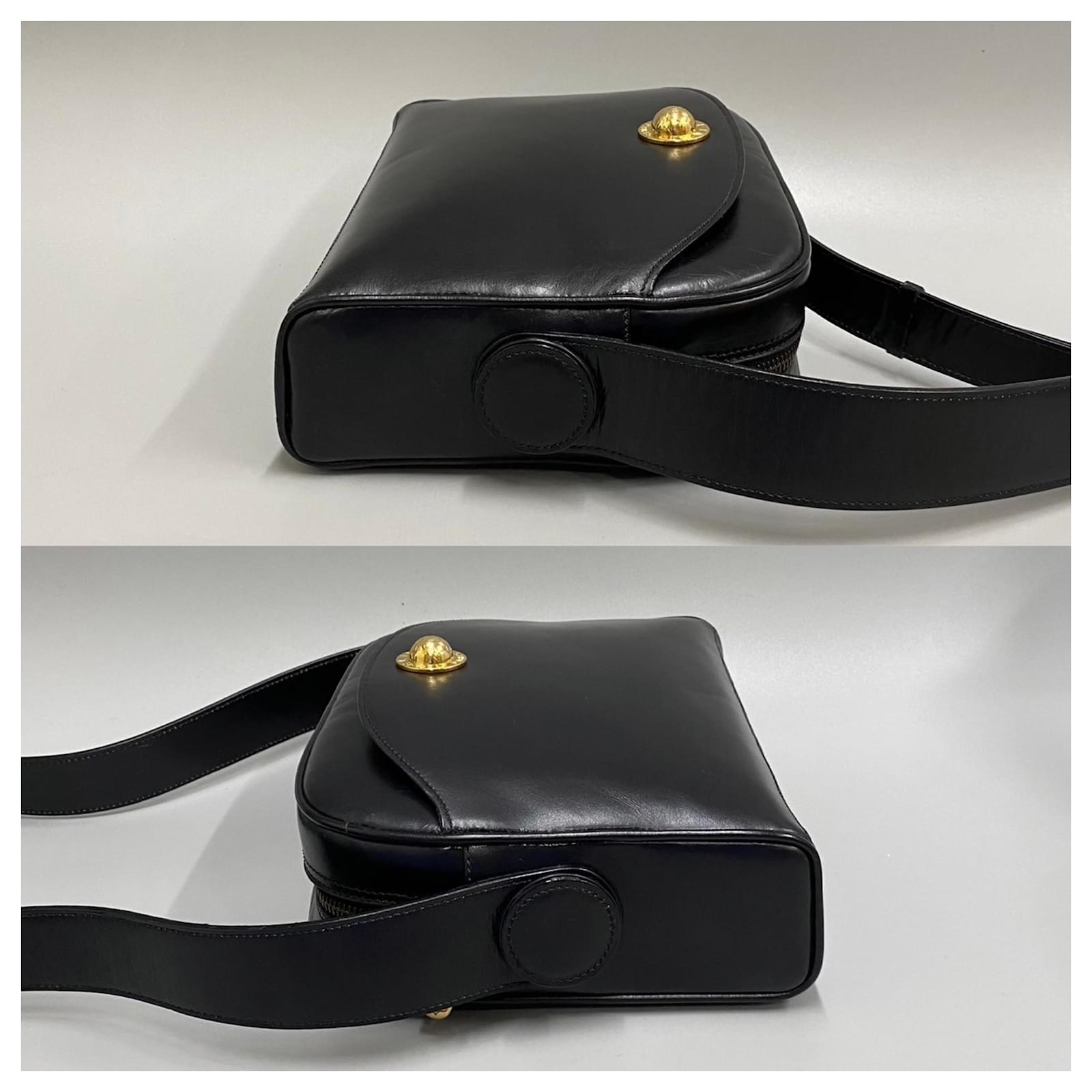 Céline Celine Black Leather Mini Shoulder Bag ref.1508362