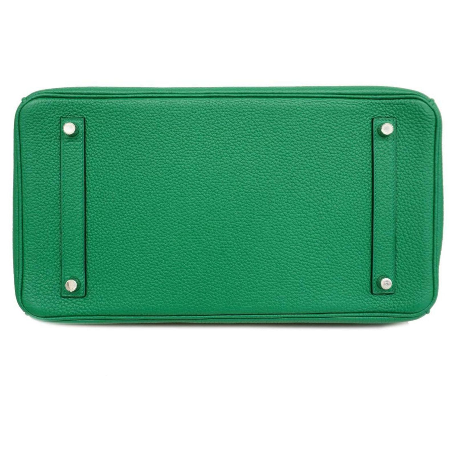 Hermès Hermes Birkin Verso 35 Handbag Dark green Leather ref.1508656 ...