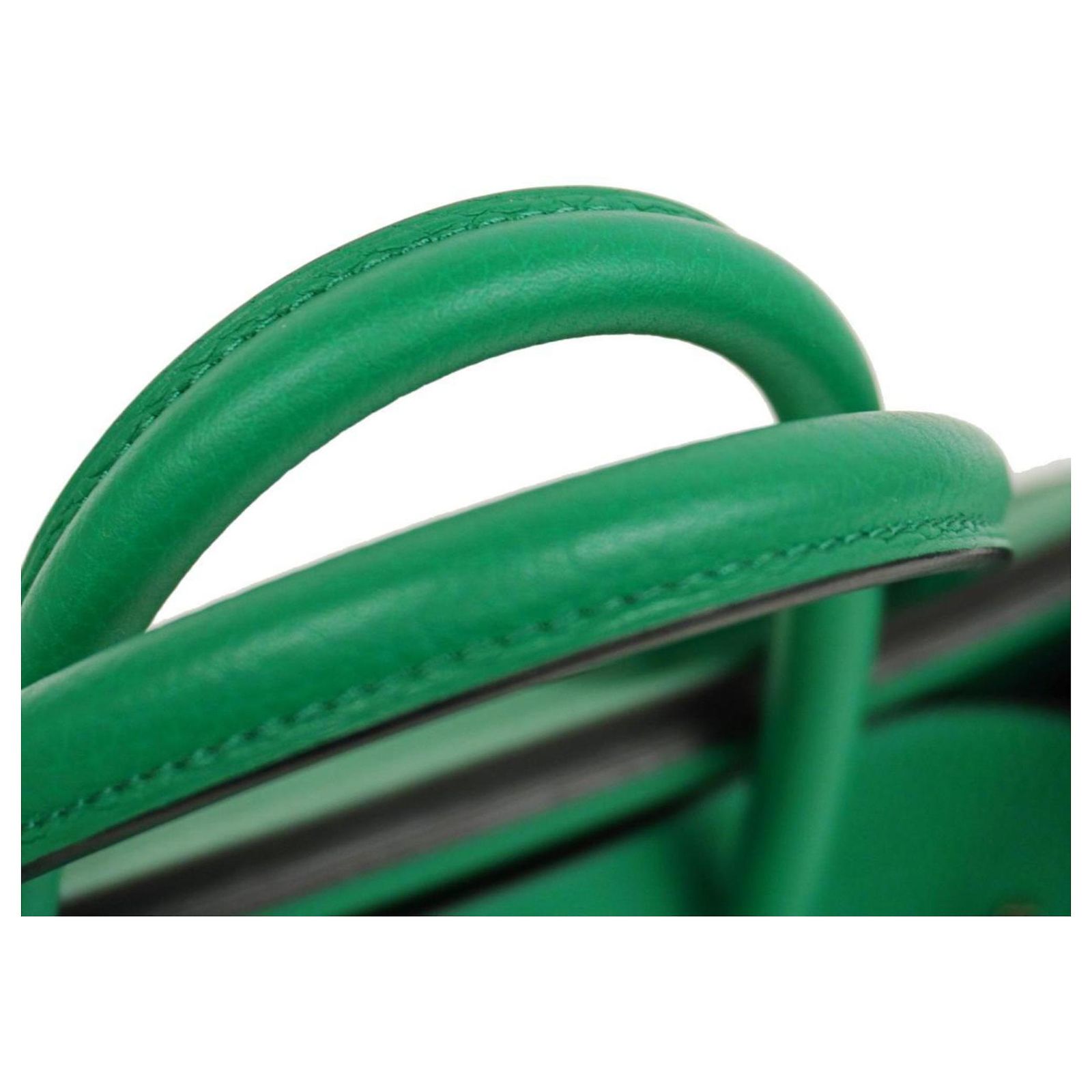 Hermès Hermes Birkin Verso 35 Handbag Dark green Leather ref.1508656 ...