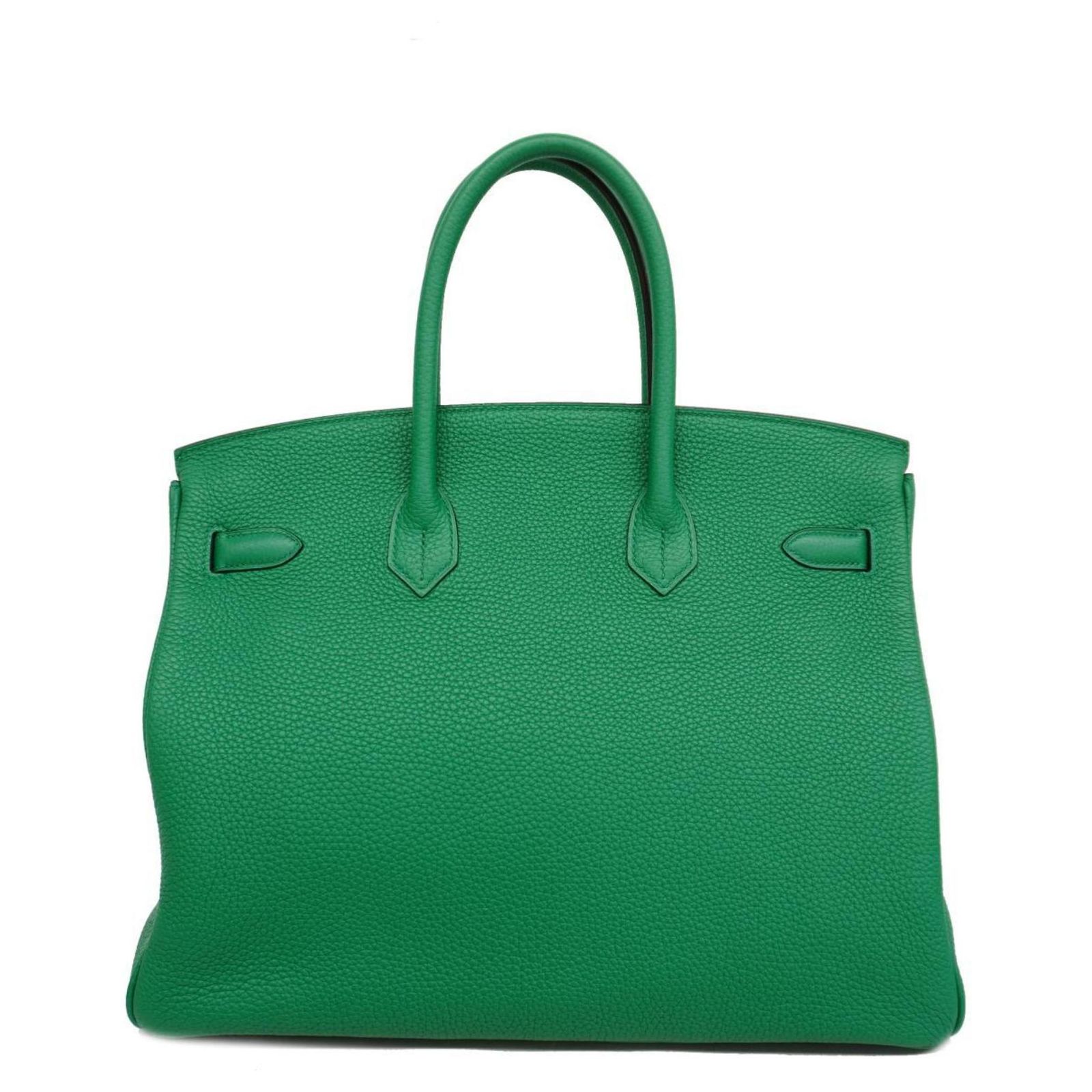 Hermès Hermes Birkin Verso 35 Handbag Dark green Leather ref.1508656 ...
