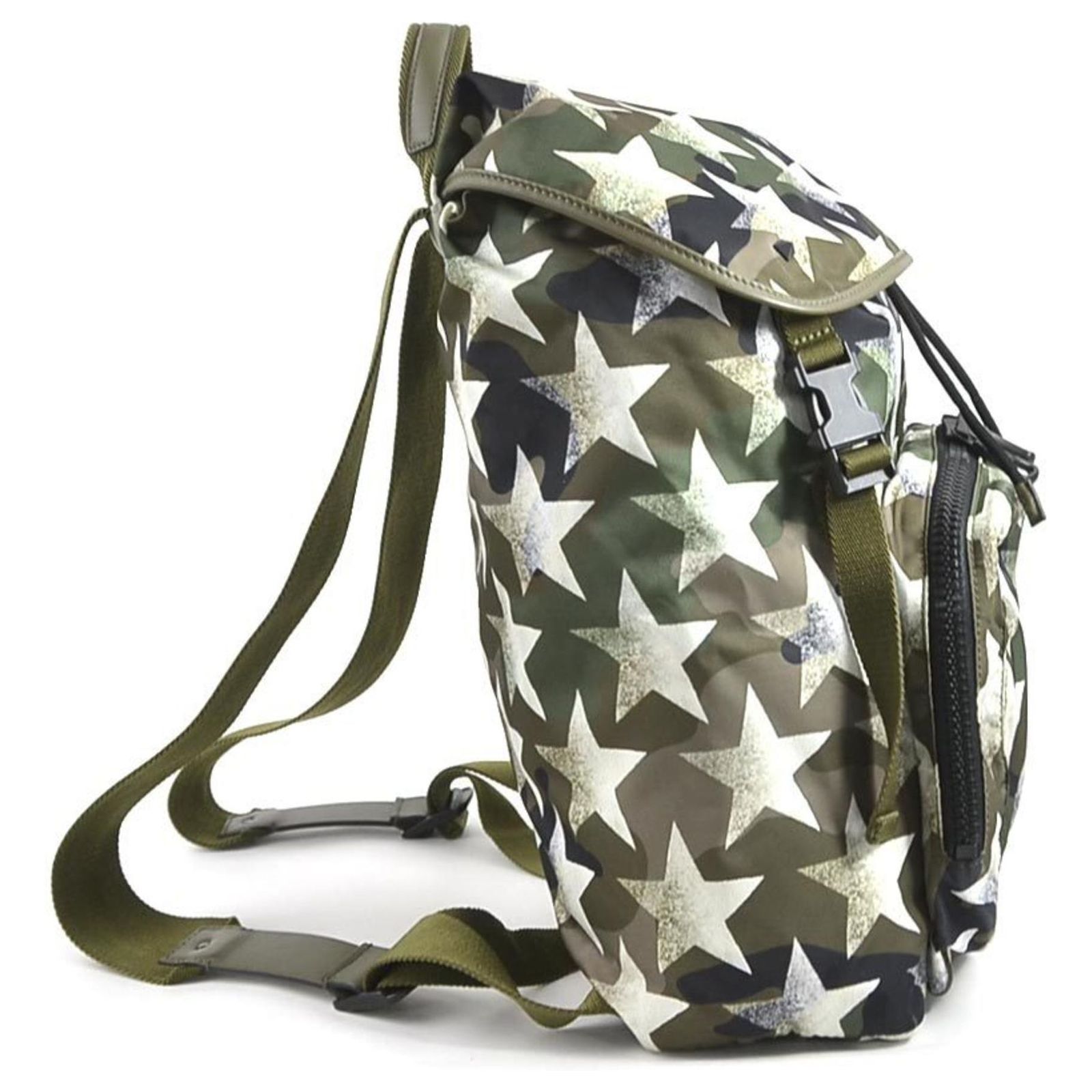 Valentino Garavani Khaki Nylon Backpack ref.1509182 - Joli  display picture 1