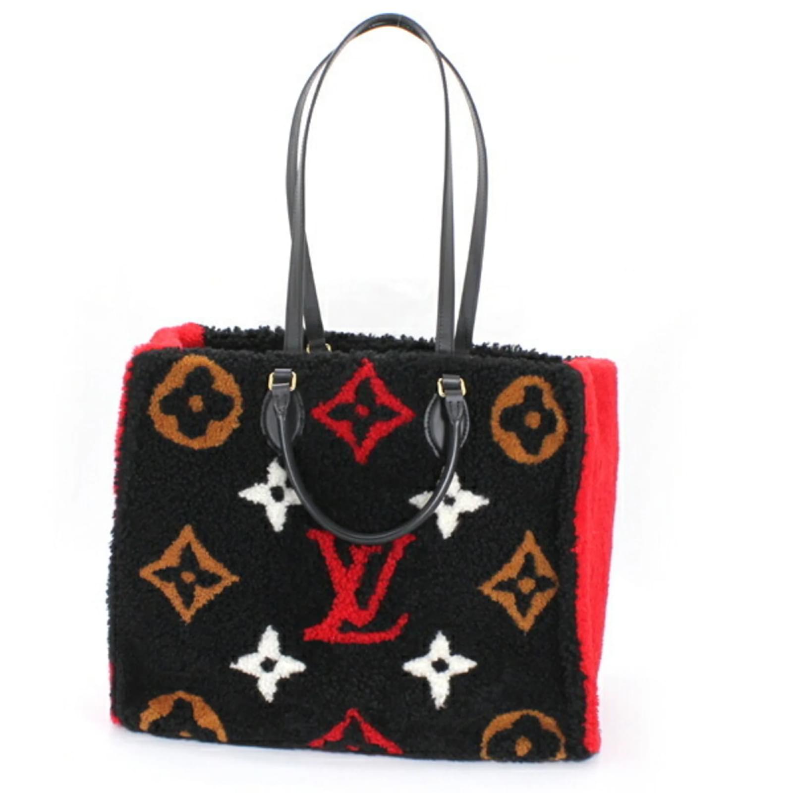 Louis Vuitton On the Go GM Monogram Teddy Fluffy Shearling