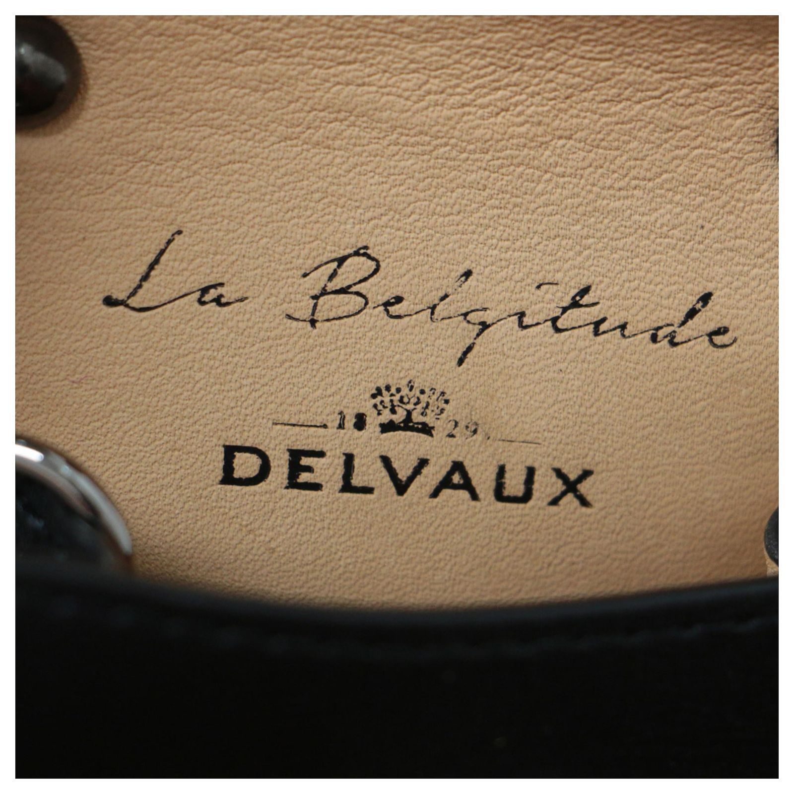 DELVAUX ブラックレザー キーリング Delvaux Black Leather Keyring ref.1509997 - Joli Closet