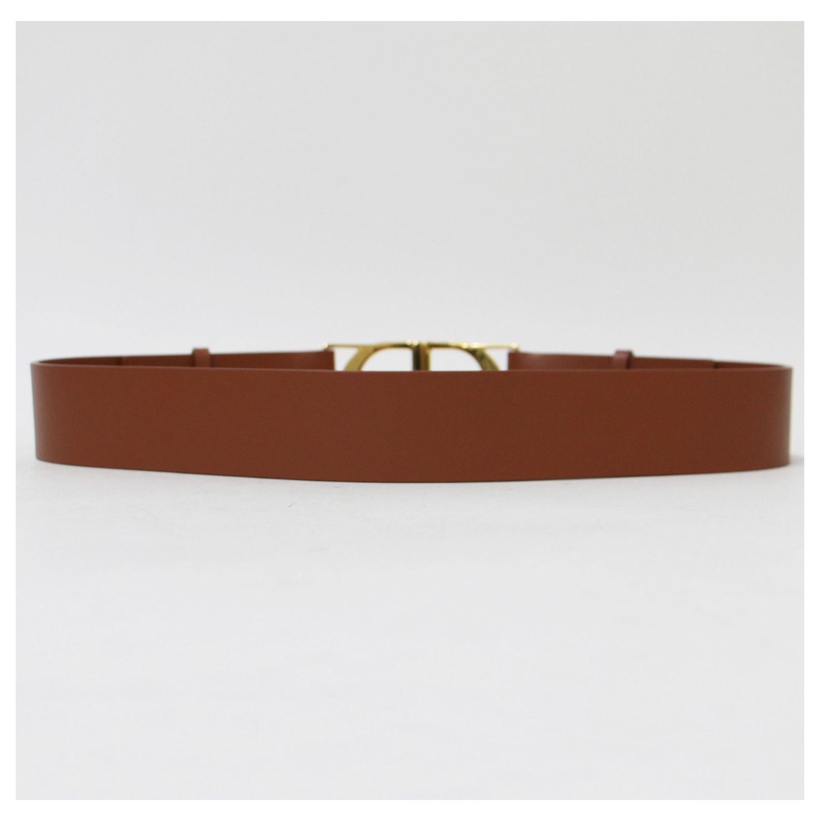Christian Dior Brown and Gold Belt Golden ref.1510000 - Joli Closet