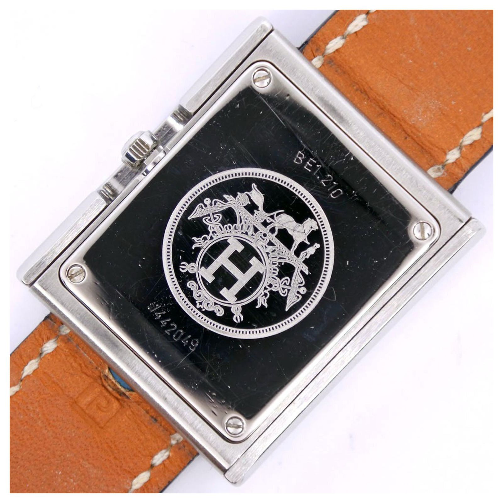 Hermès Hermes Belt Watch BE1.210 Silvery Light blue ref 
