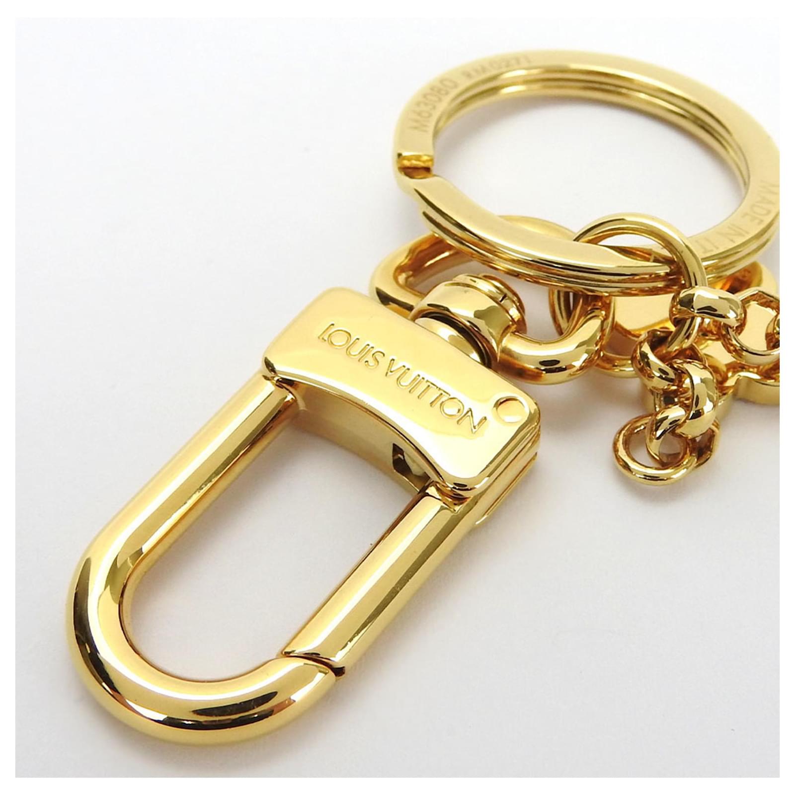 LOUIS VUITTON キーホルダー M63080 Louis Vuitton Keyring Porte Cle LV Capucines M63080 Black Golden