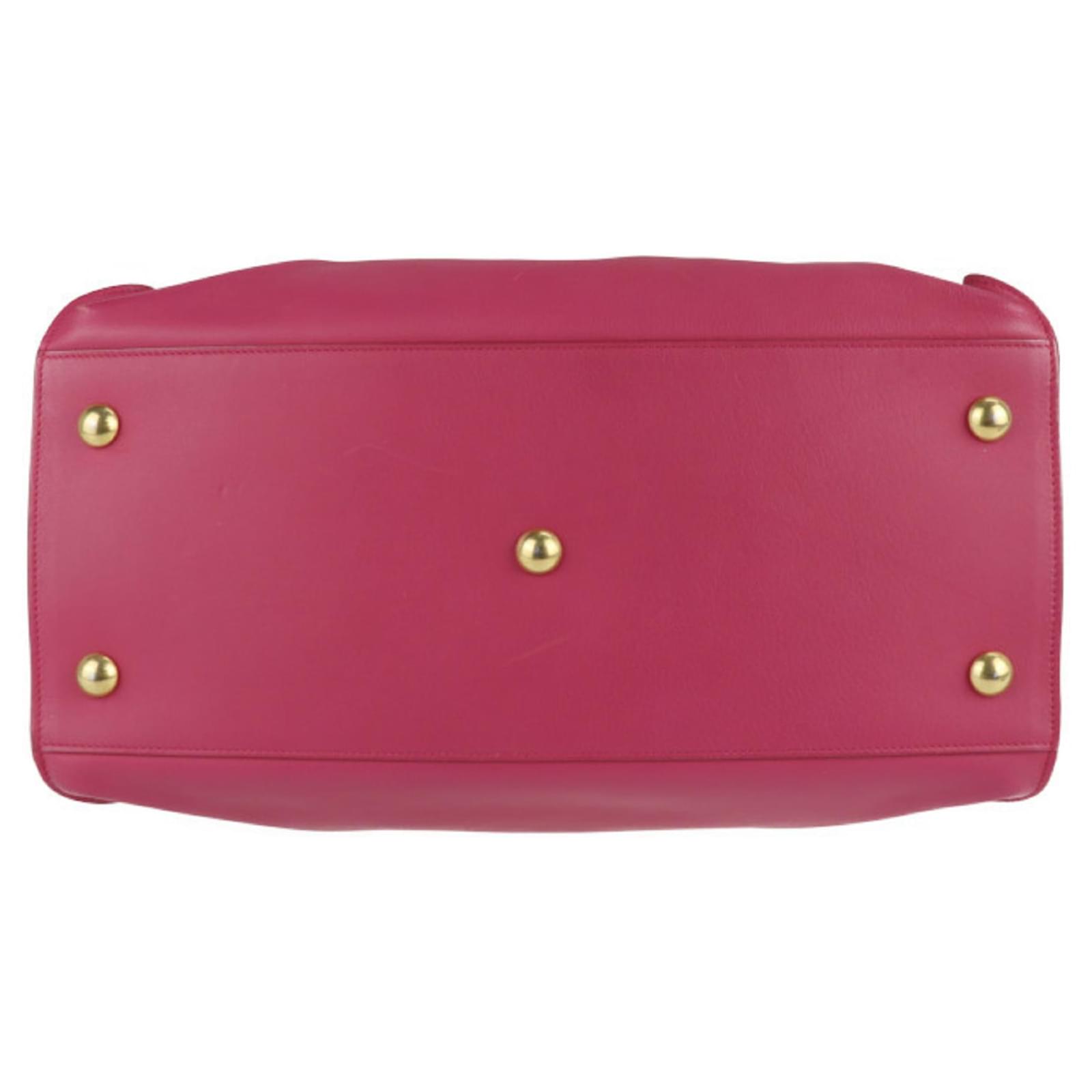 Yves Saint Laurent Cabas Classic Y Line Handtasche Pink Leder ref.1512657 Joli Closet