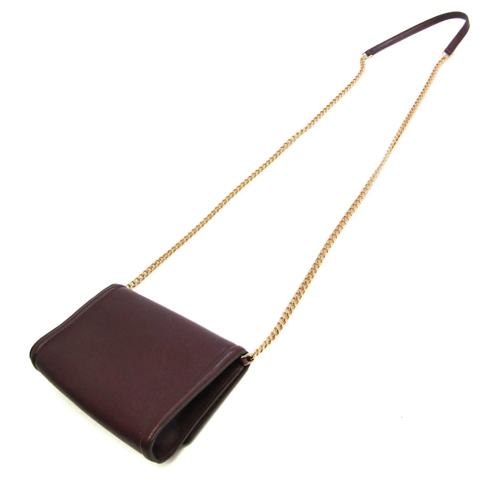 【美品】Salvatore Ferragamo AU-22/C940 Salvatore Ferragamo Shoulder bag/leather/RED/AU22 C940 | eBay