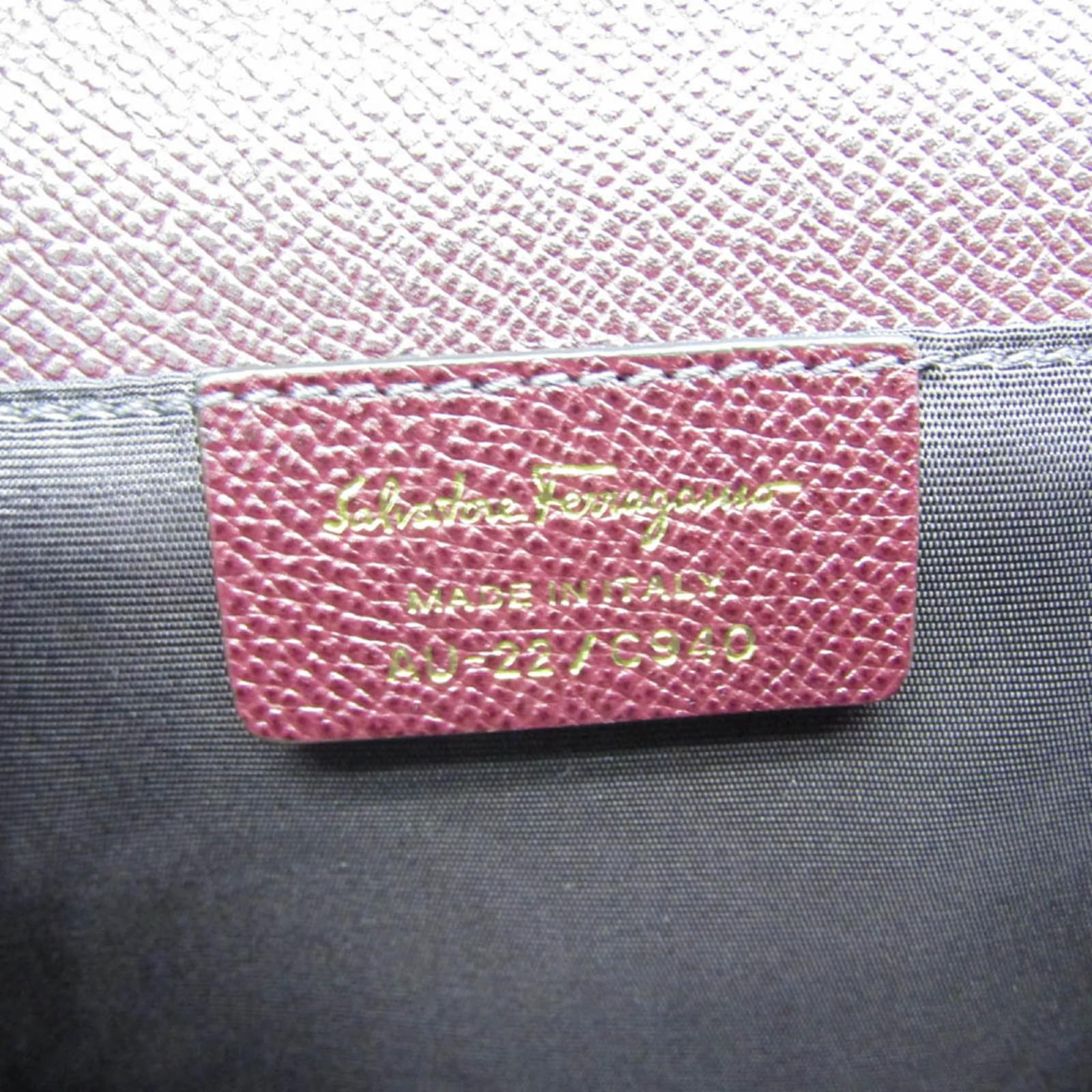 Salvatore Ferragamo Vara Ribbon AU-22 C940 Shoulder Bag Dark