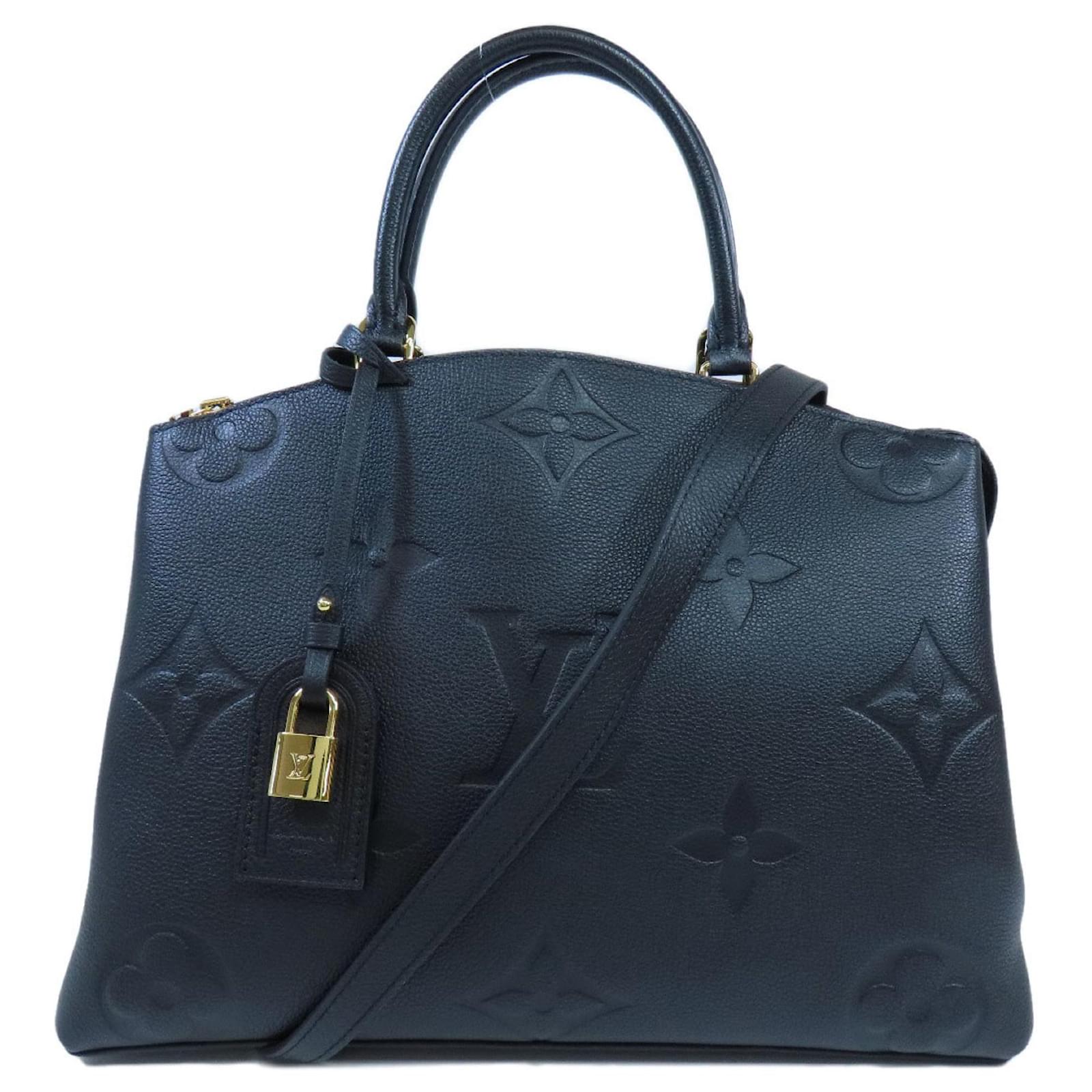 Louis Vuitton M45811 Grand Palais MM Handbag Black Cloth ref