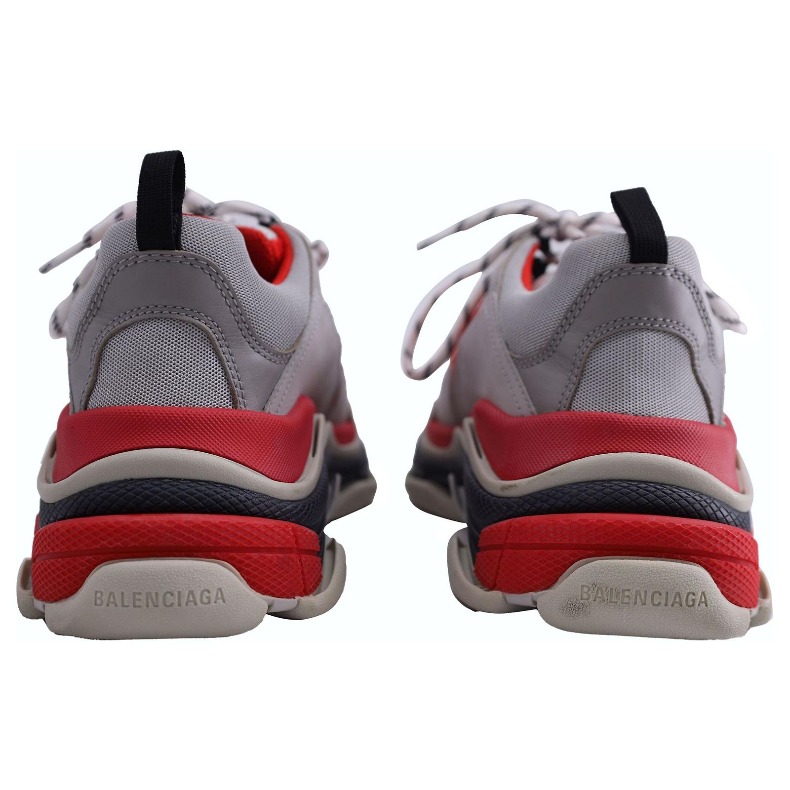 Autre Marque Balenciaga Triple S Sneakers in Grey/Red/Black 