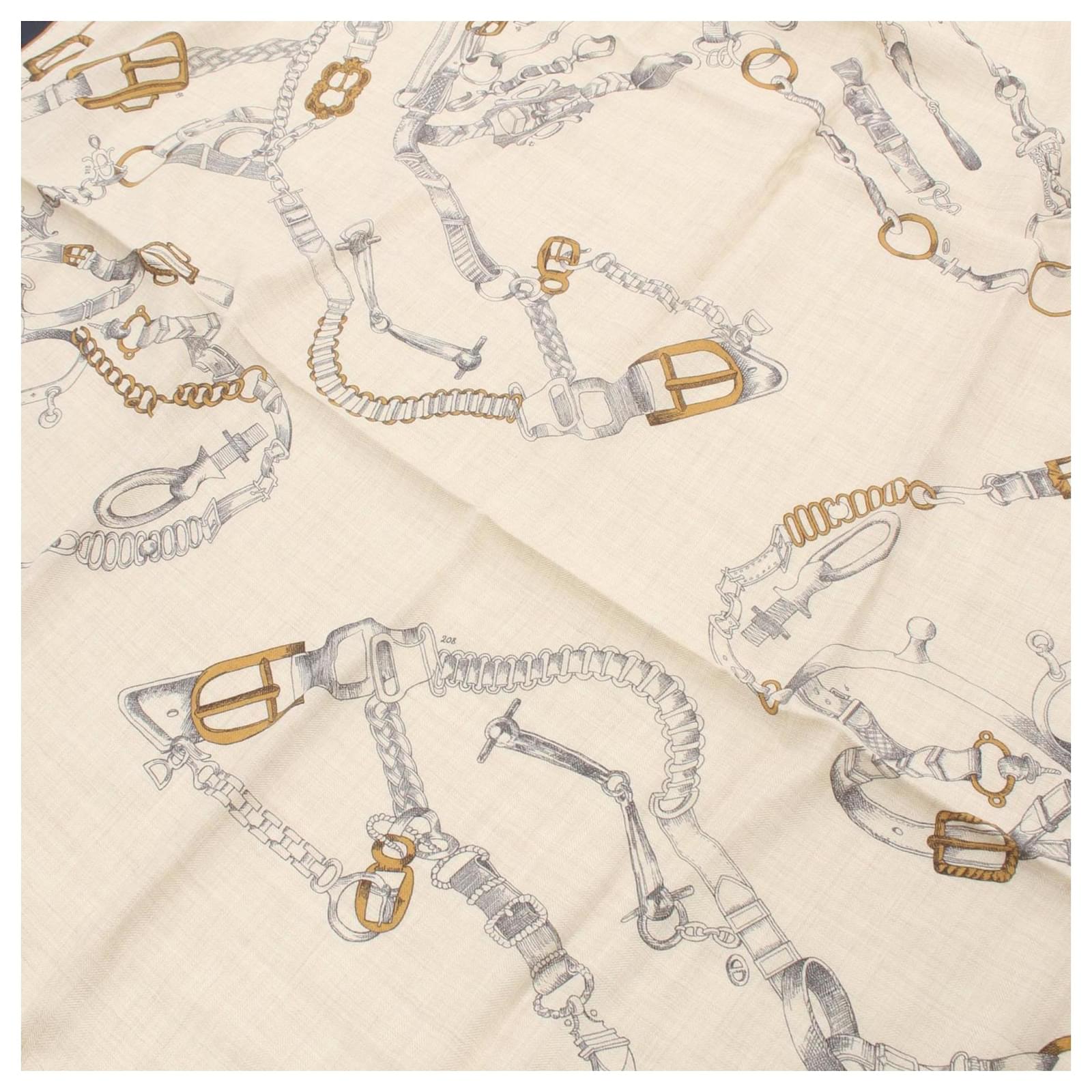 Hermès Hermes Carre Gean 140 Chevaux Dechaines Scarf