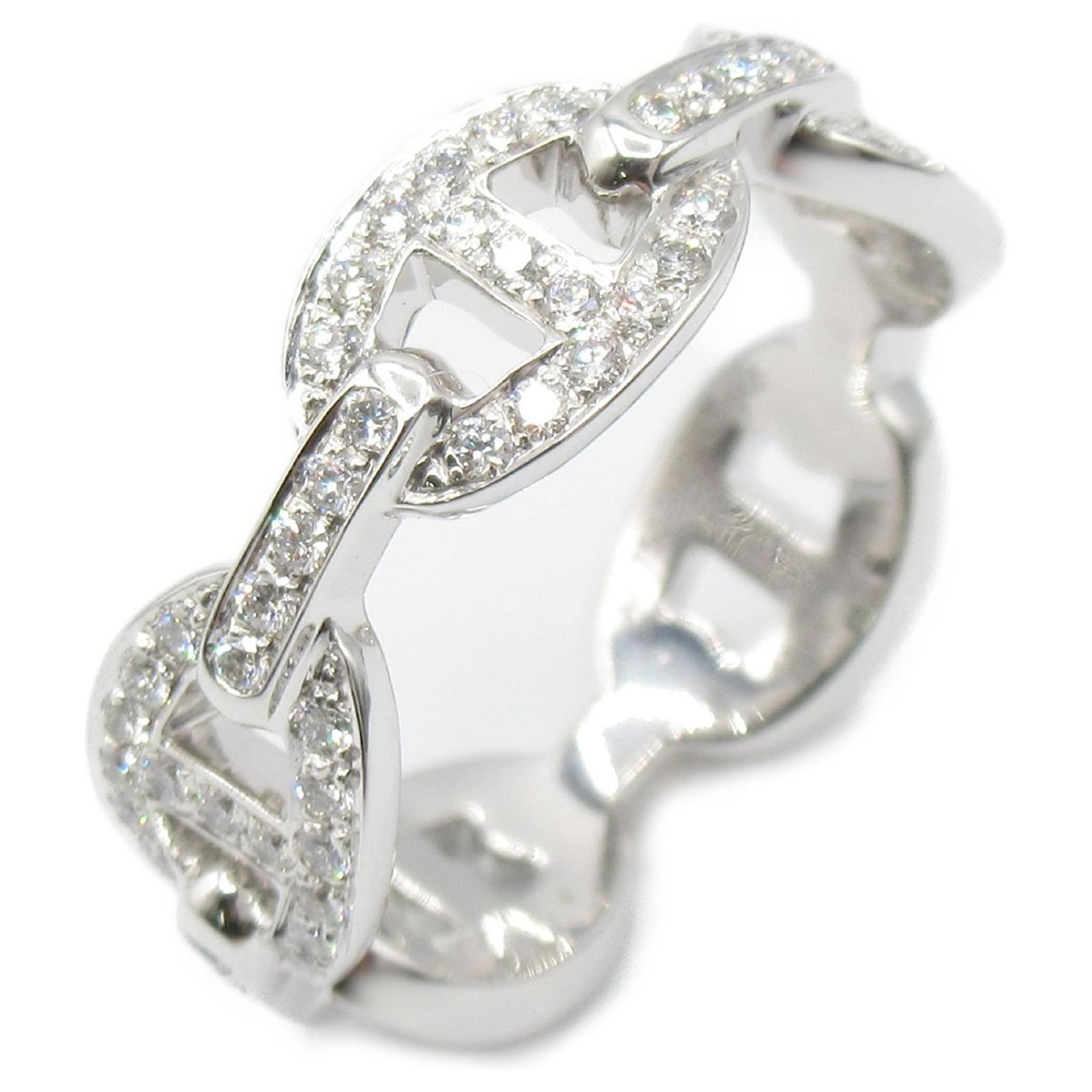大胆なエレガンスを纏う HERMES triplo Chaine d’ancre リング Chaine d'ancre Divine ring, medium model | Hermès USA