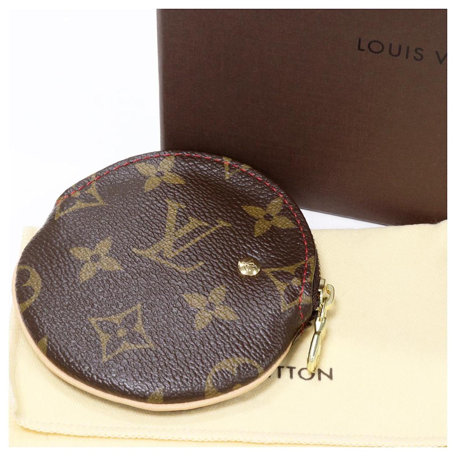 Monedero redondo Monogram de Louis Vuitton, estuche para monedas y