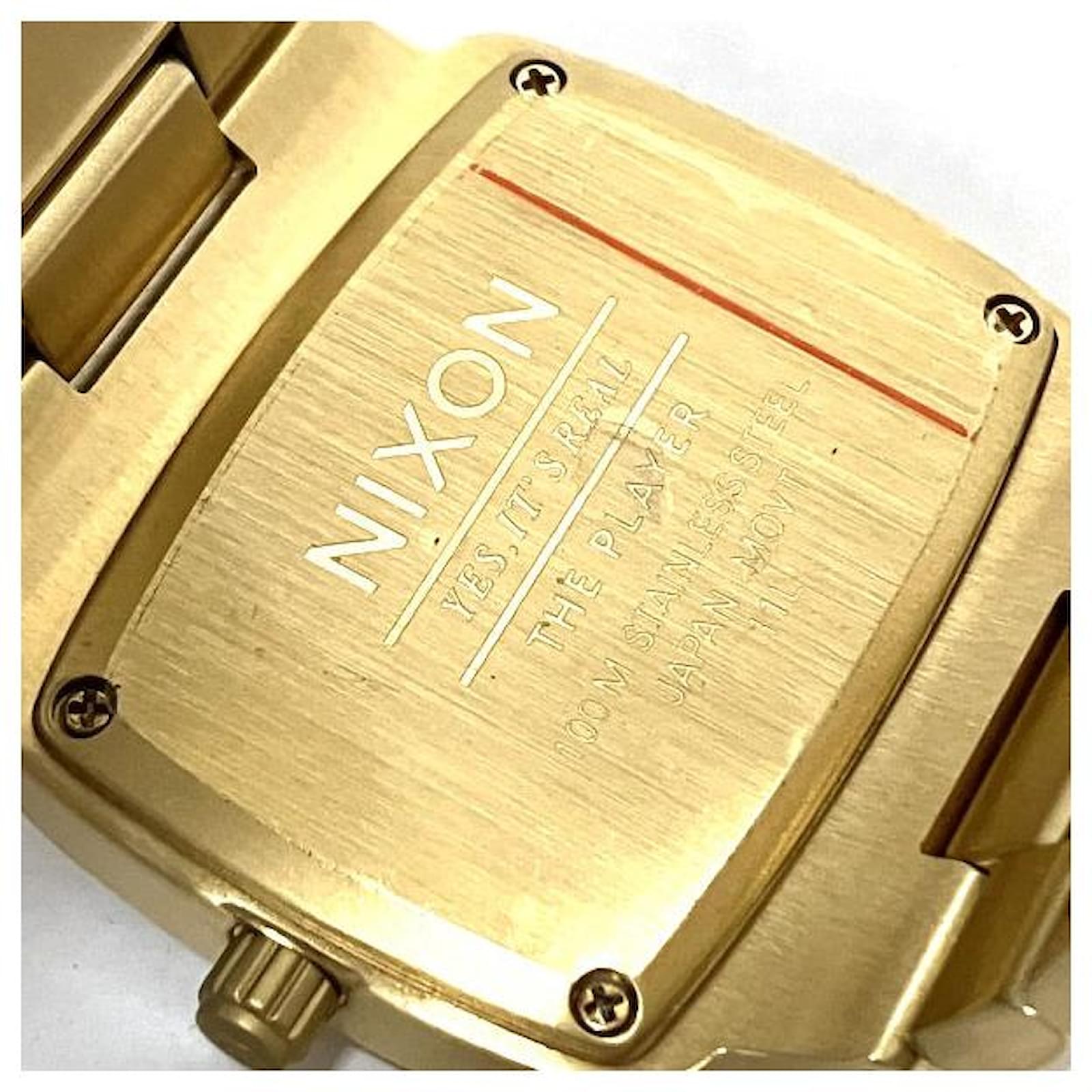 Autre Marque Nixon Player Gold Quartz Watch A140 509 00 in Great Condition ref.1526990 Joli Closet