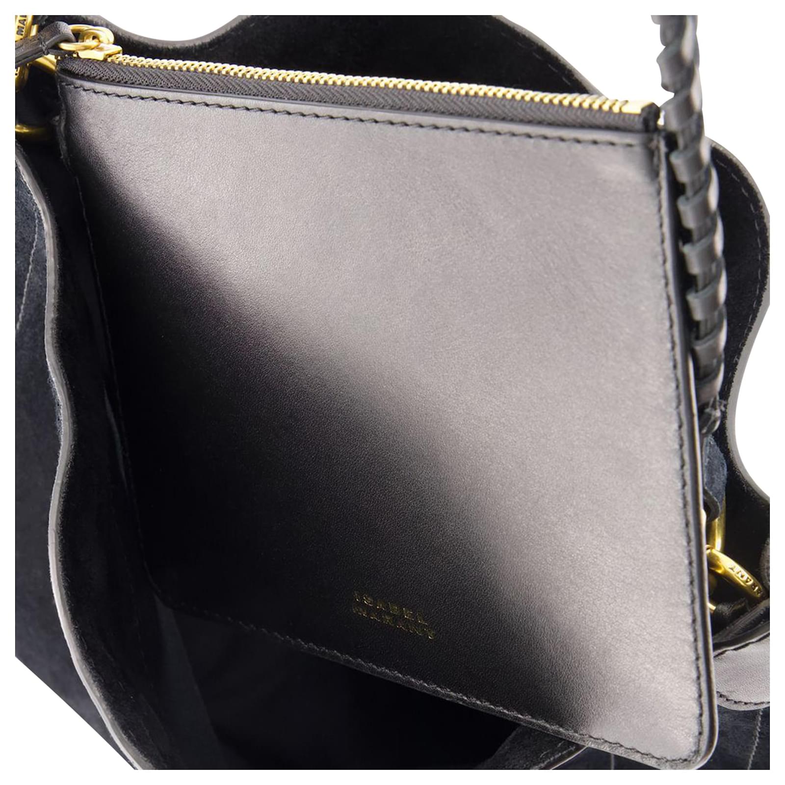 Oskan Soft Geldbörse Isabel Marant Leder Schwarz