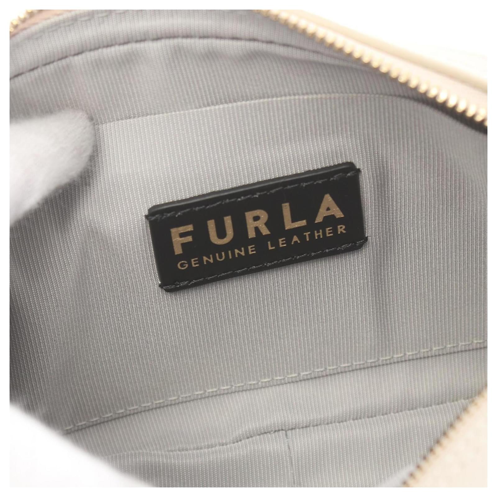 ★ FURLA ★ LILLI XL Flower Crossbody 【完売前に!】 Furla LILLI XL Lily Shoulder Bag Beige Leather ref.1529768