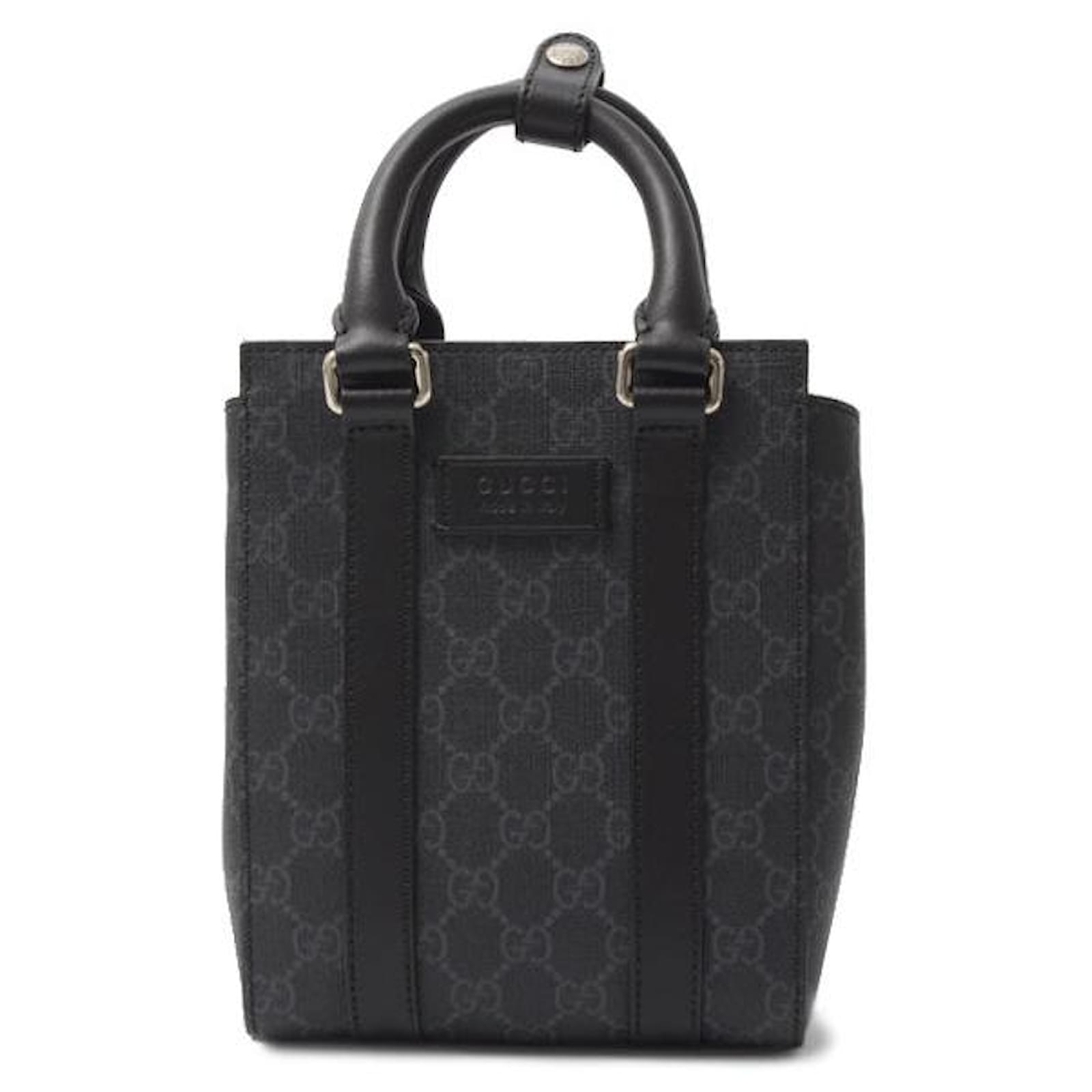Gucci GG Supreme 2way tote bag Black Cloth ref.1530829