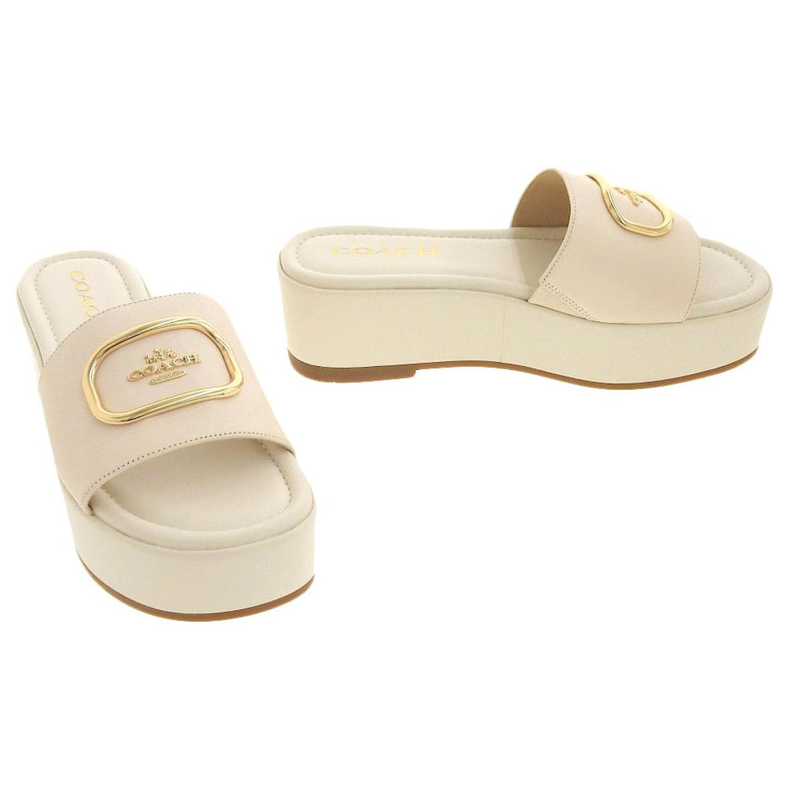 Autre Marque Coach Eloise Sandals CI063 Leather Size 7 in