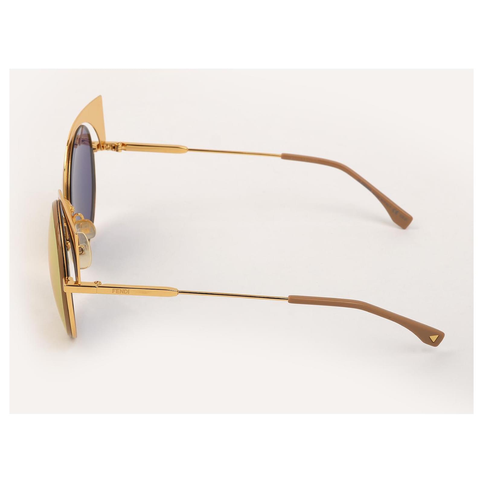 サングラス FENDI Woman Sunglasses Yellow Cream FE40109I 25e Women's Designer Sunglasses | FENDI US
