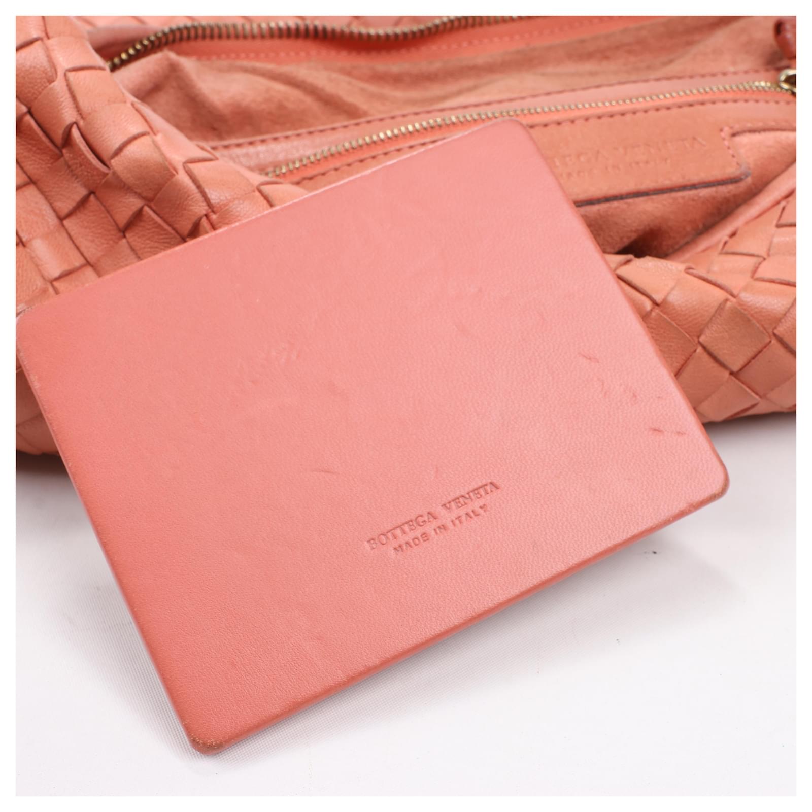 アクセサリーその他 BOTTEGA VENETA Woman Jewel Salmon 786247VBOH3 6109 Bottega Veneta Intrecciato Hobo Leather Shoulder Bag in
