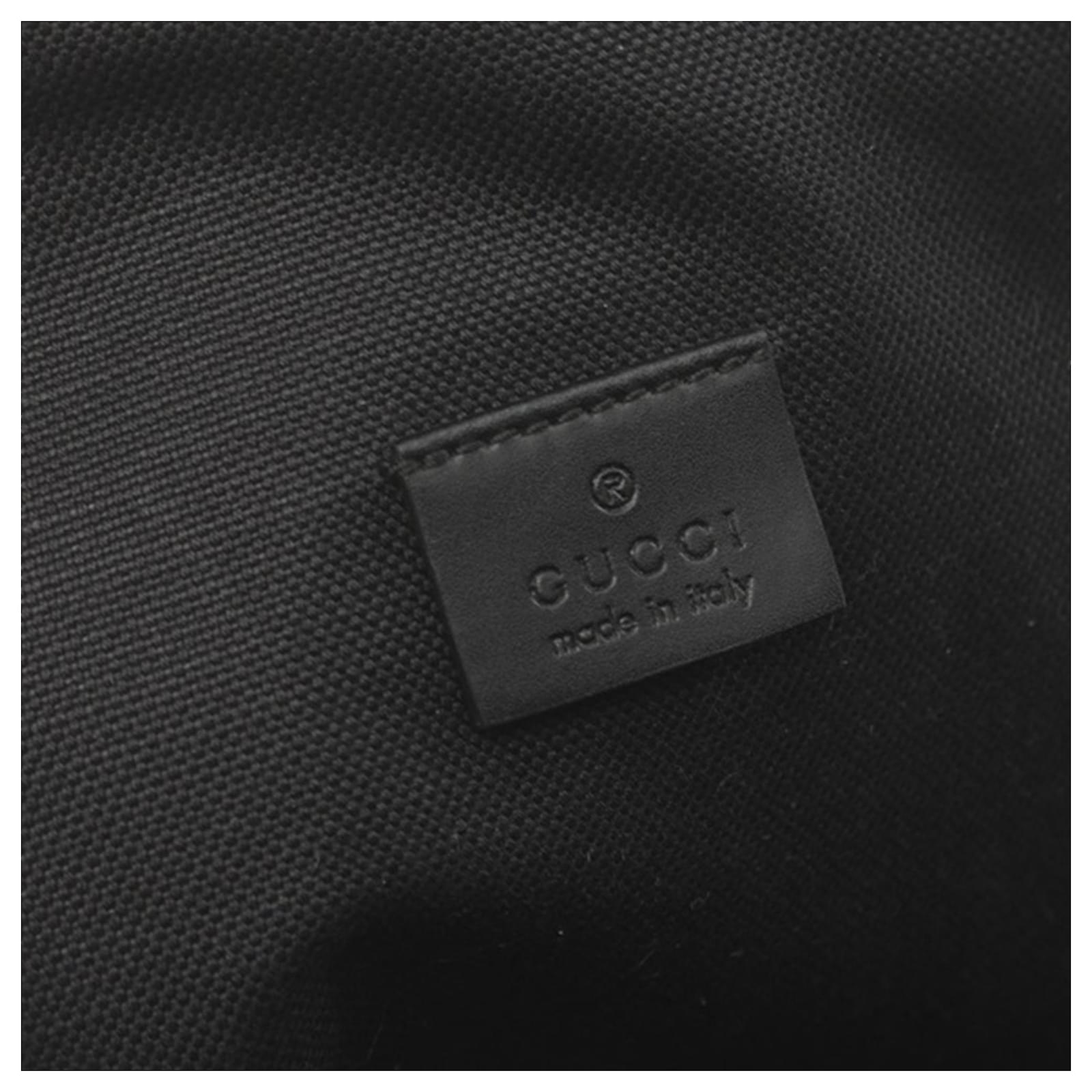 Gucci Black GG Supreme Soft Zip Web Sling Bag Cloth Cloth ref