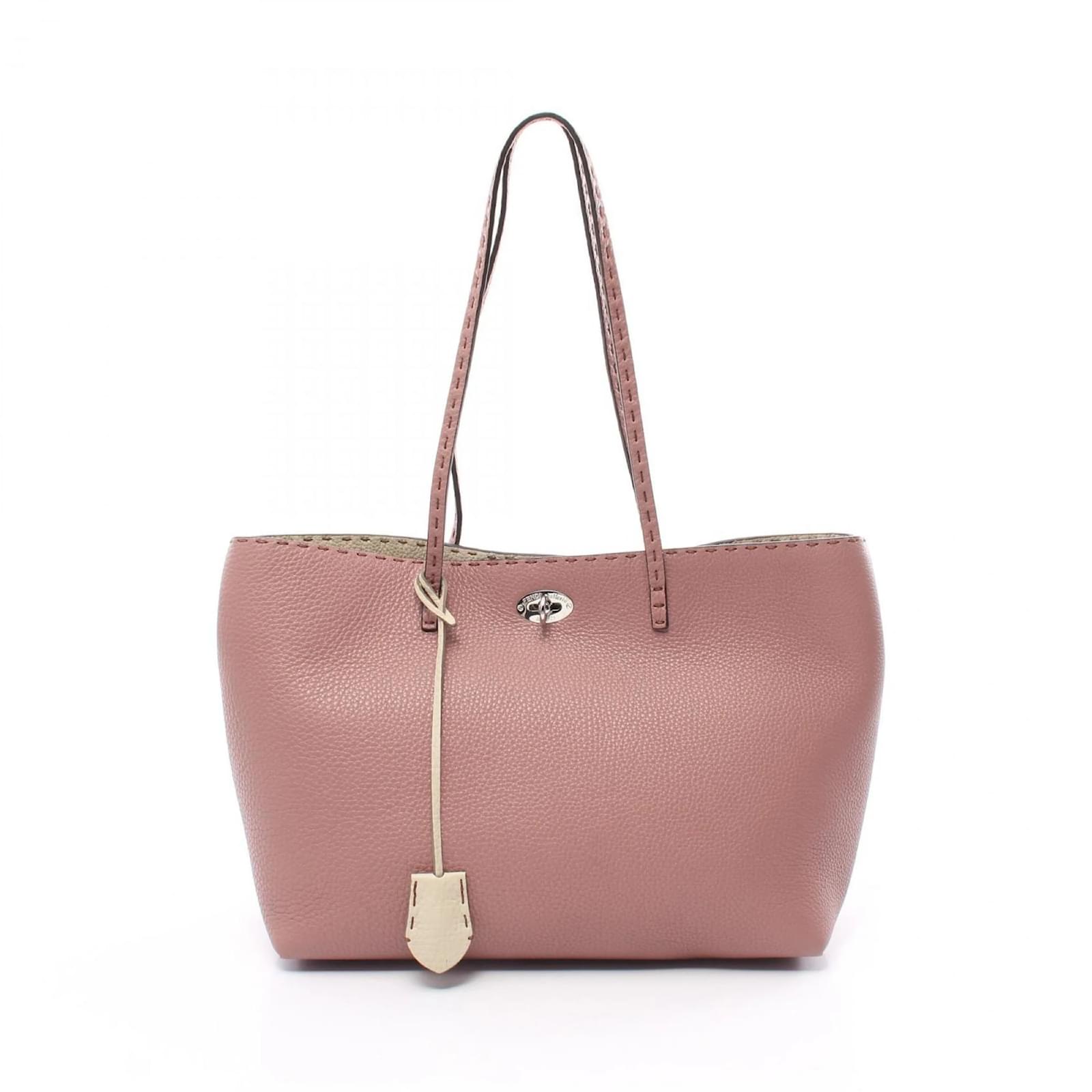 Fendi Carla Selleria Tote Bag Pink Leather ref.1535062 Joli Closet