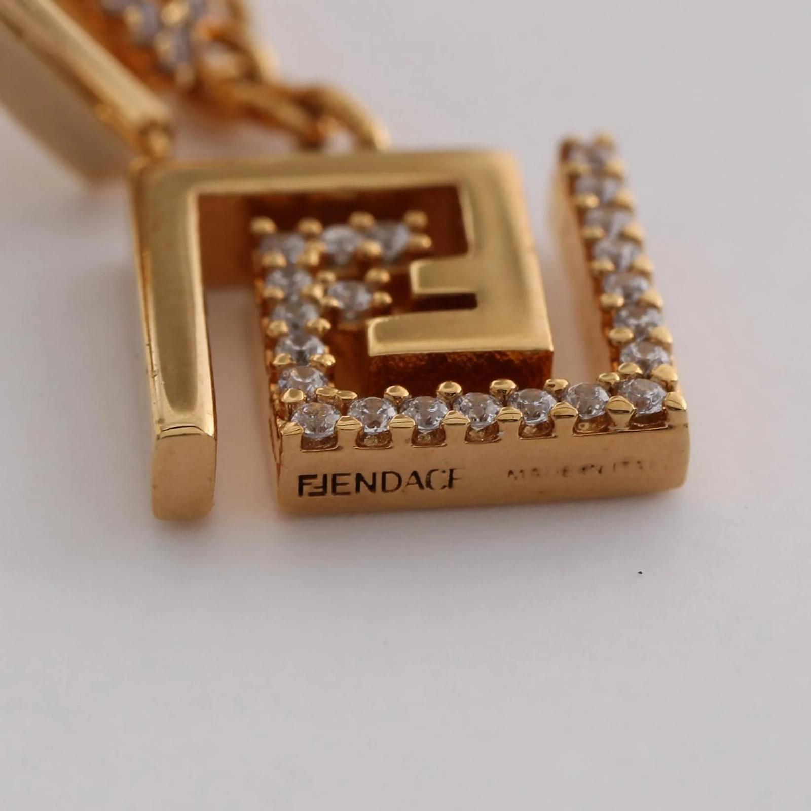 FENDACE FENDI VERSACE ピアス スモール FENDACE Fendi x Versace logo earing pierce rare #5 | eBay