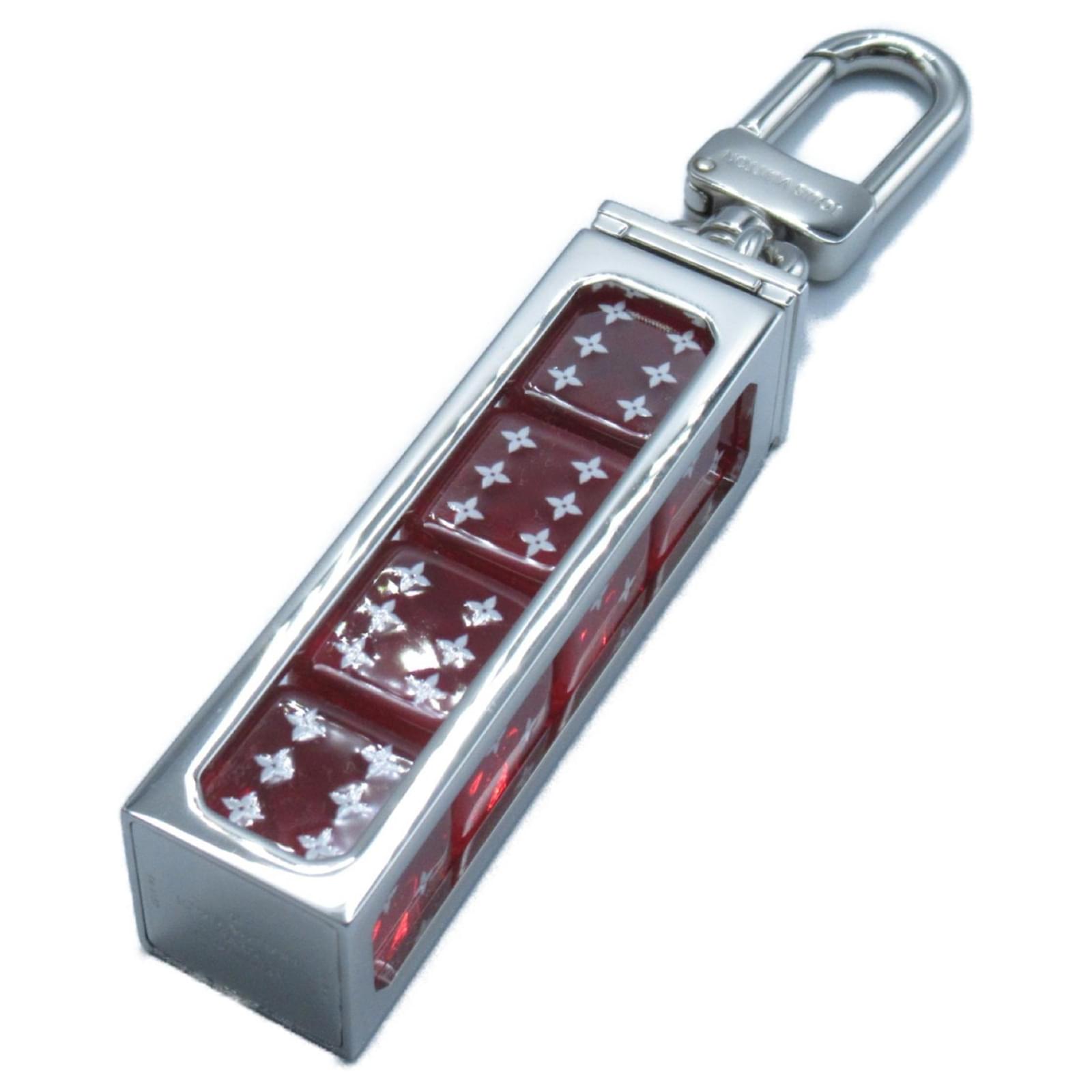 Supreme LOUIS VUITTON Dice Red キーチェーン Louis Vuitton x Supreme Dice Key Chain Red in Silver with