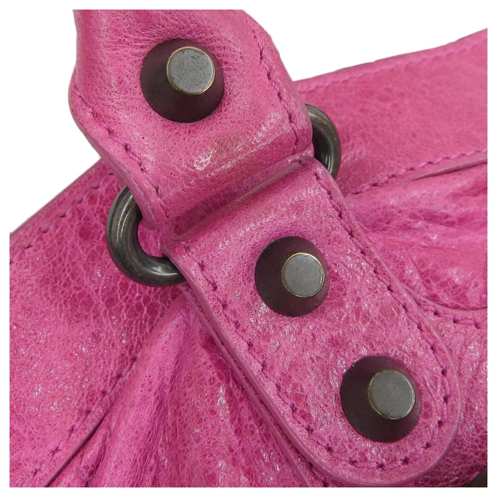 Balenciaga The First Handbag Pink Purple Leather ref.1539055