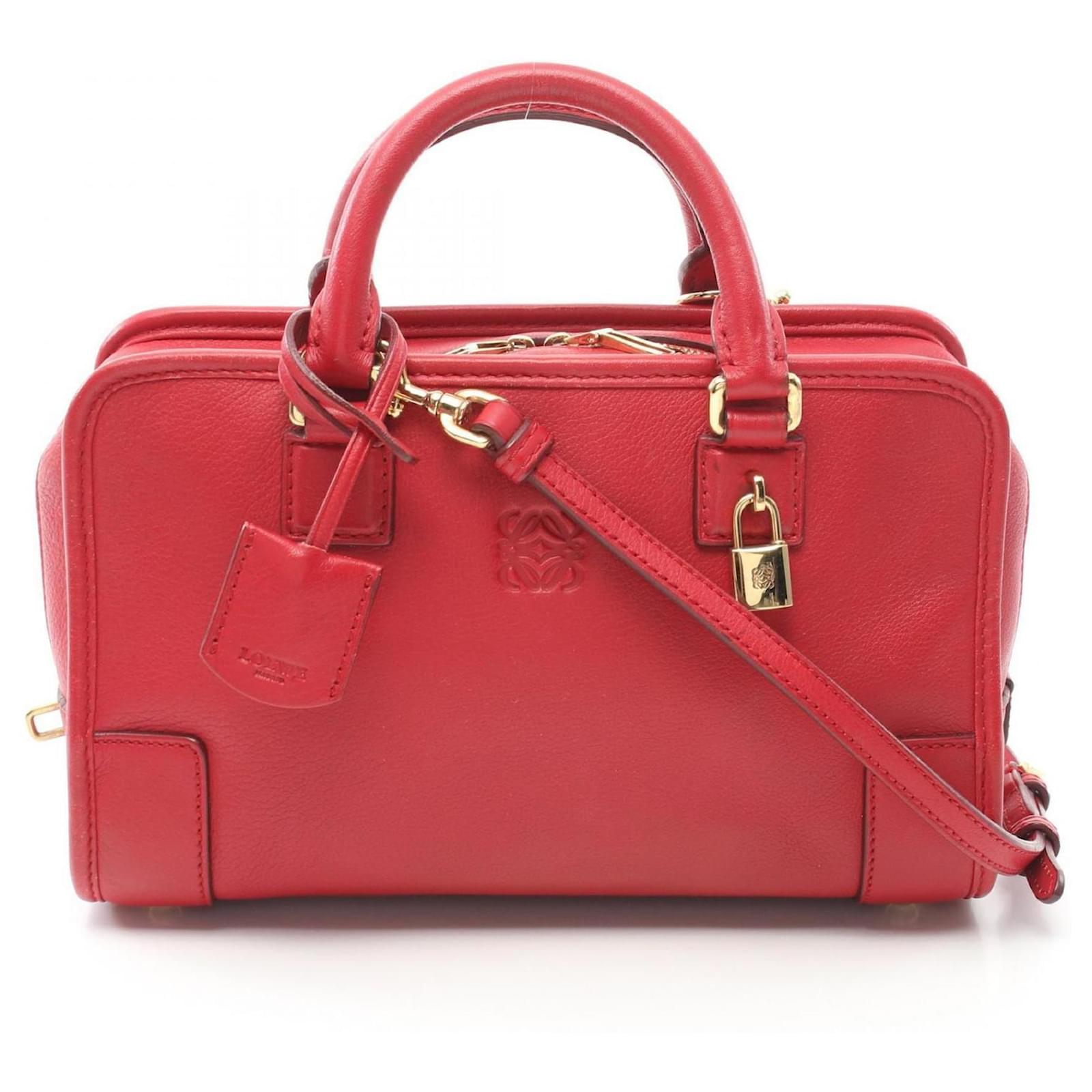 Loewe Amazona 23 Handbag Red Leather ref.1539223 - Joli Closet