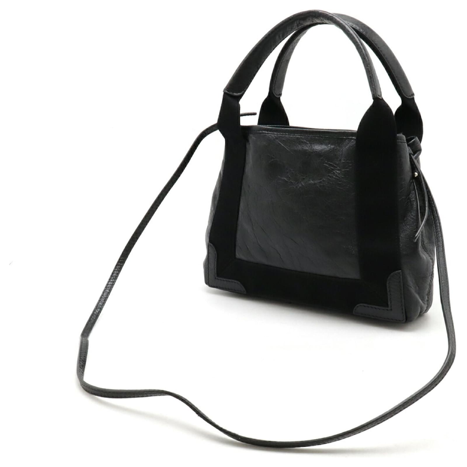 Balenciaga Exclusive Line Navy Cabas XS Tote Bag Black