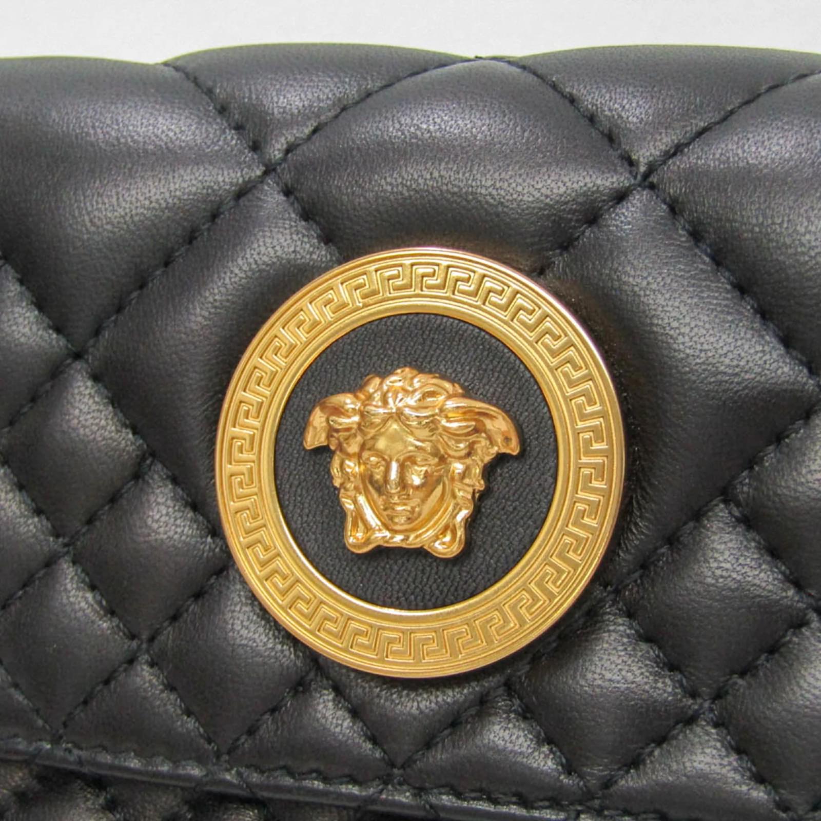 バッグ VERSACE MEDUSA QUILTING SHOULDER BAG Versace Medusa Quilted Leather Shoulder Bag – Bluefly