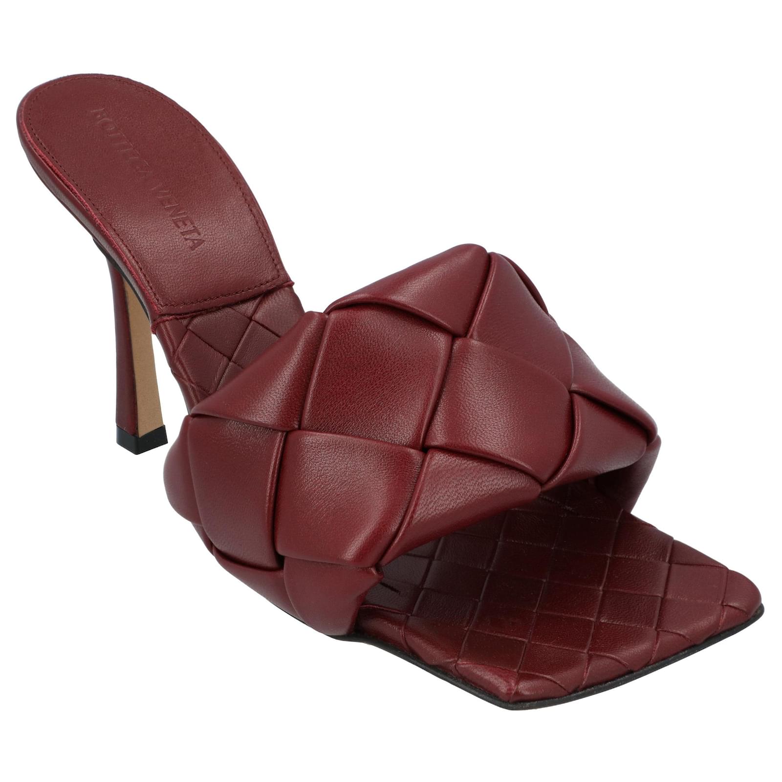 Bottega Veneta Lido Mule red Leather ref.1545502 - Joli Closet