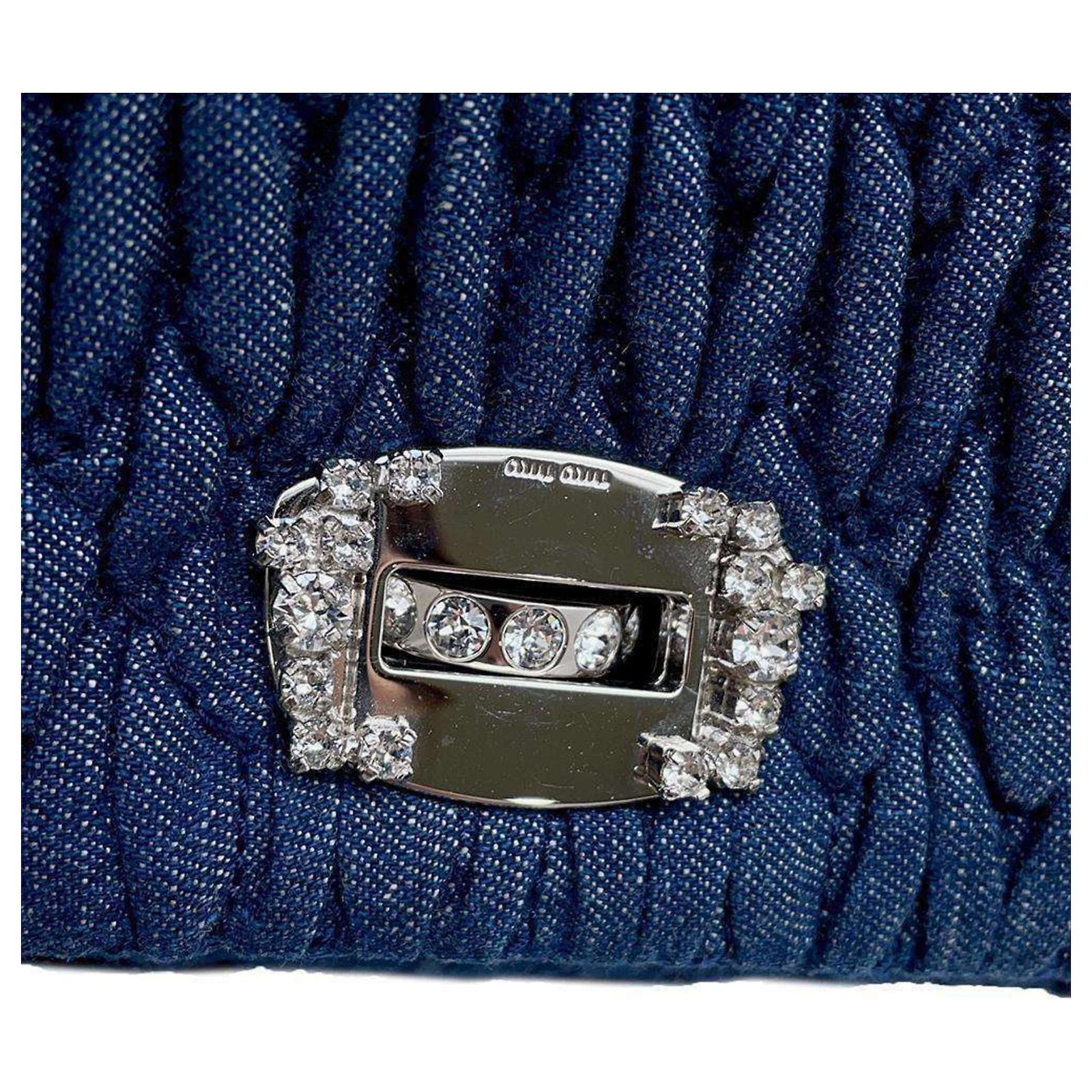 Miu Miu Denim Shoulder Bag Blue ref.JC1546732 (Sold) - Joli Closet
