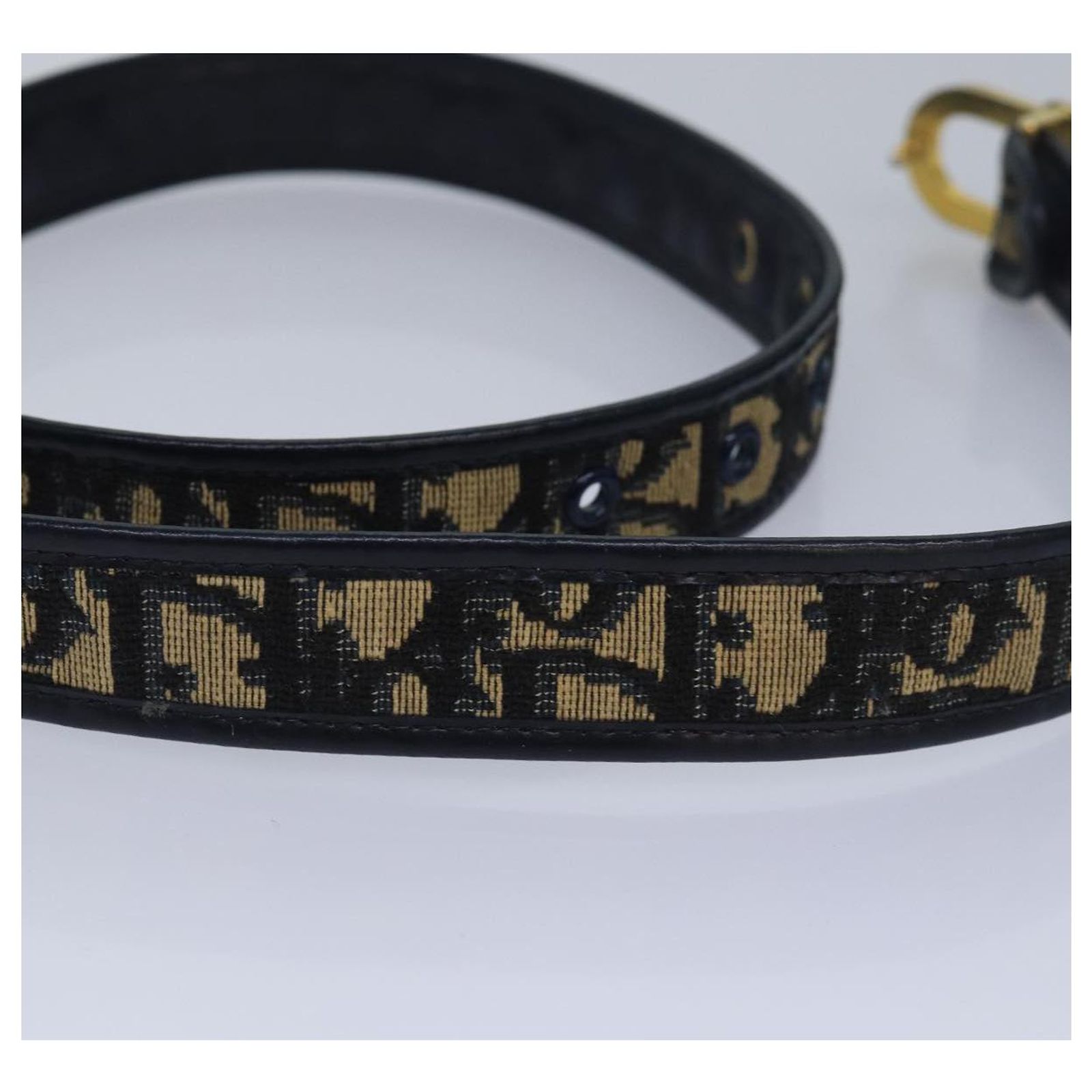 Christian Dior Trotter Belt Navy Christian Dior Trotter Canvas Belt 28 main image 2