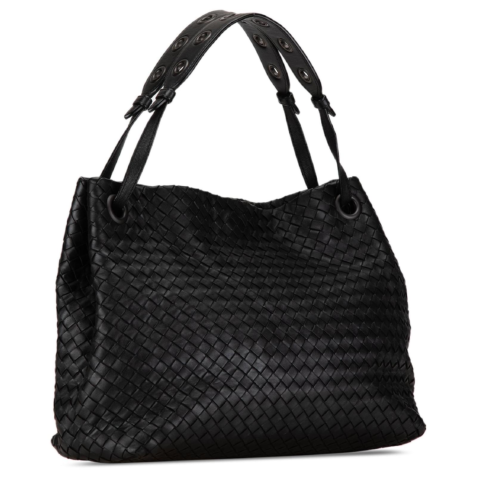 トートバッグ BOTTEGA VENETA WOMAN HANDBAGS Bottega Veneta - Large Black Padded Nylon & Leather Tote Bag